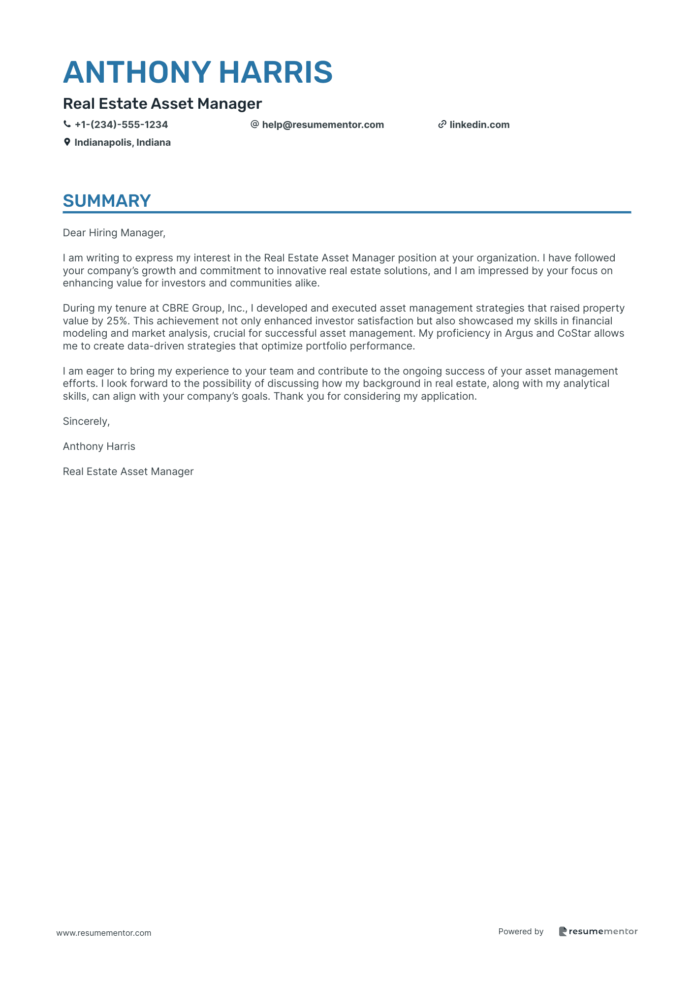 Real Estate Asset Manager