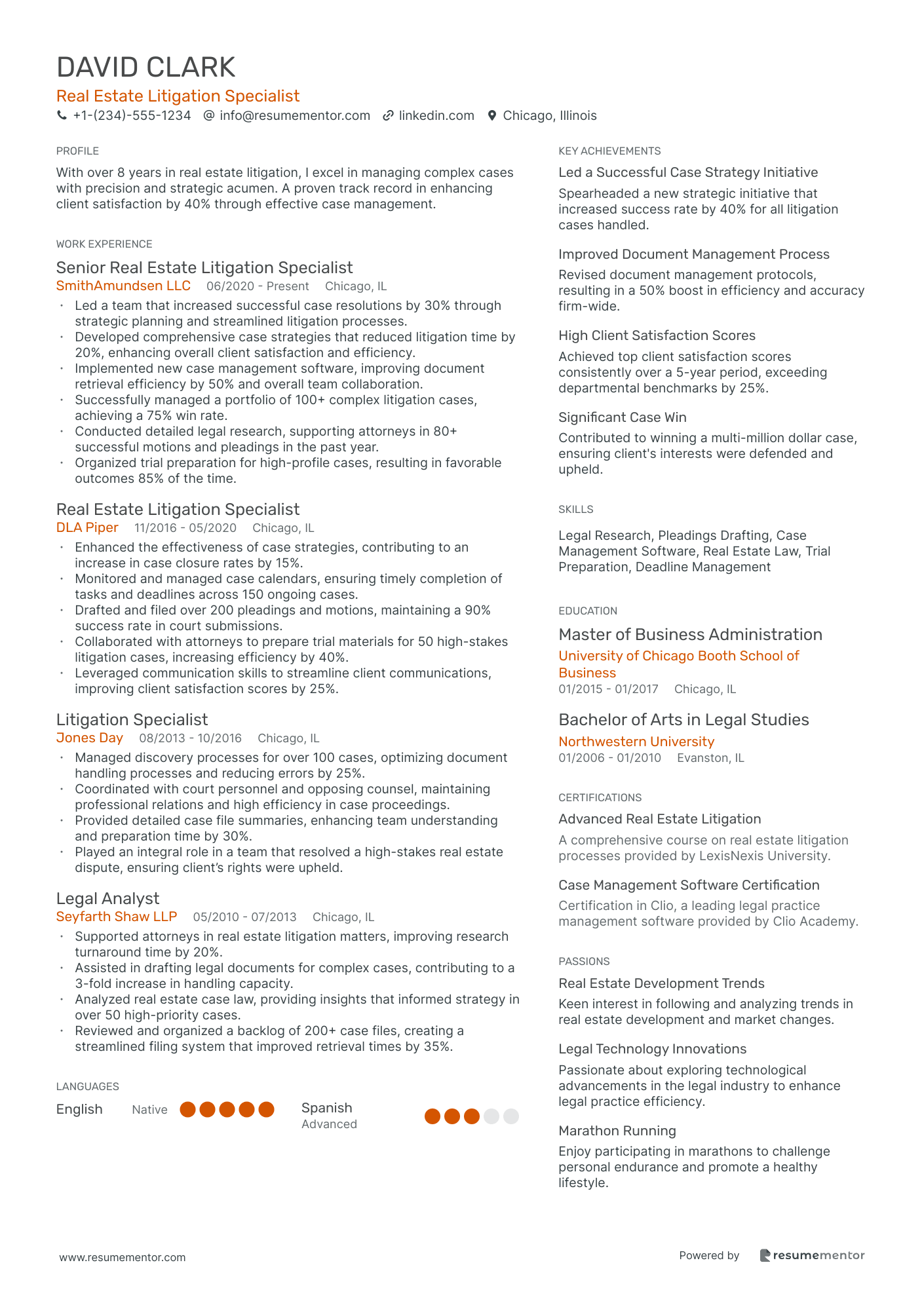 Real Estate Litigation Specialist