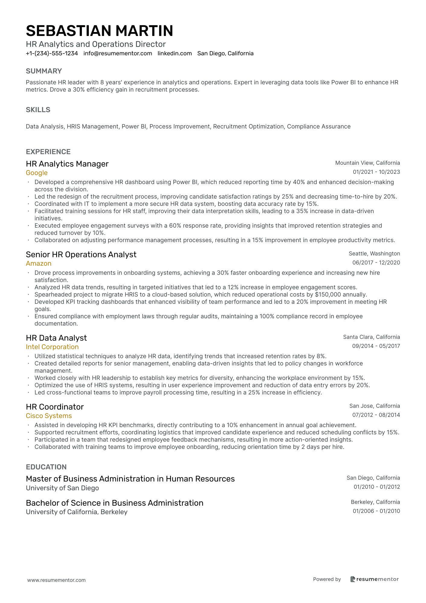 HR Analytics and Operations Director