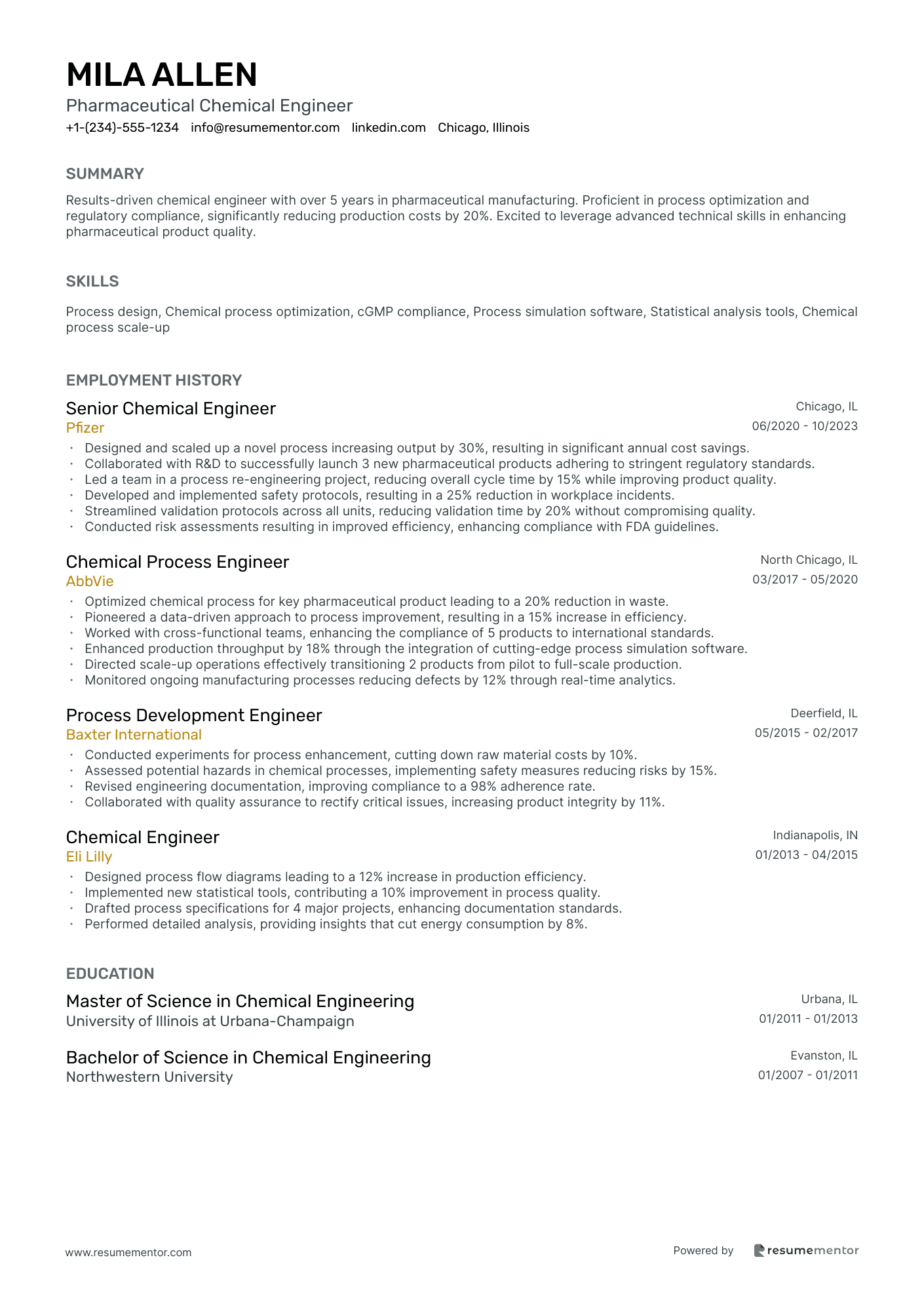 Pharmaceutical Chemical Engineer