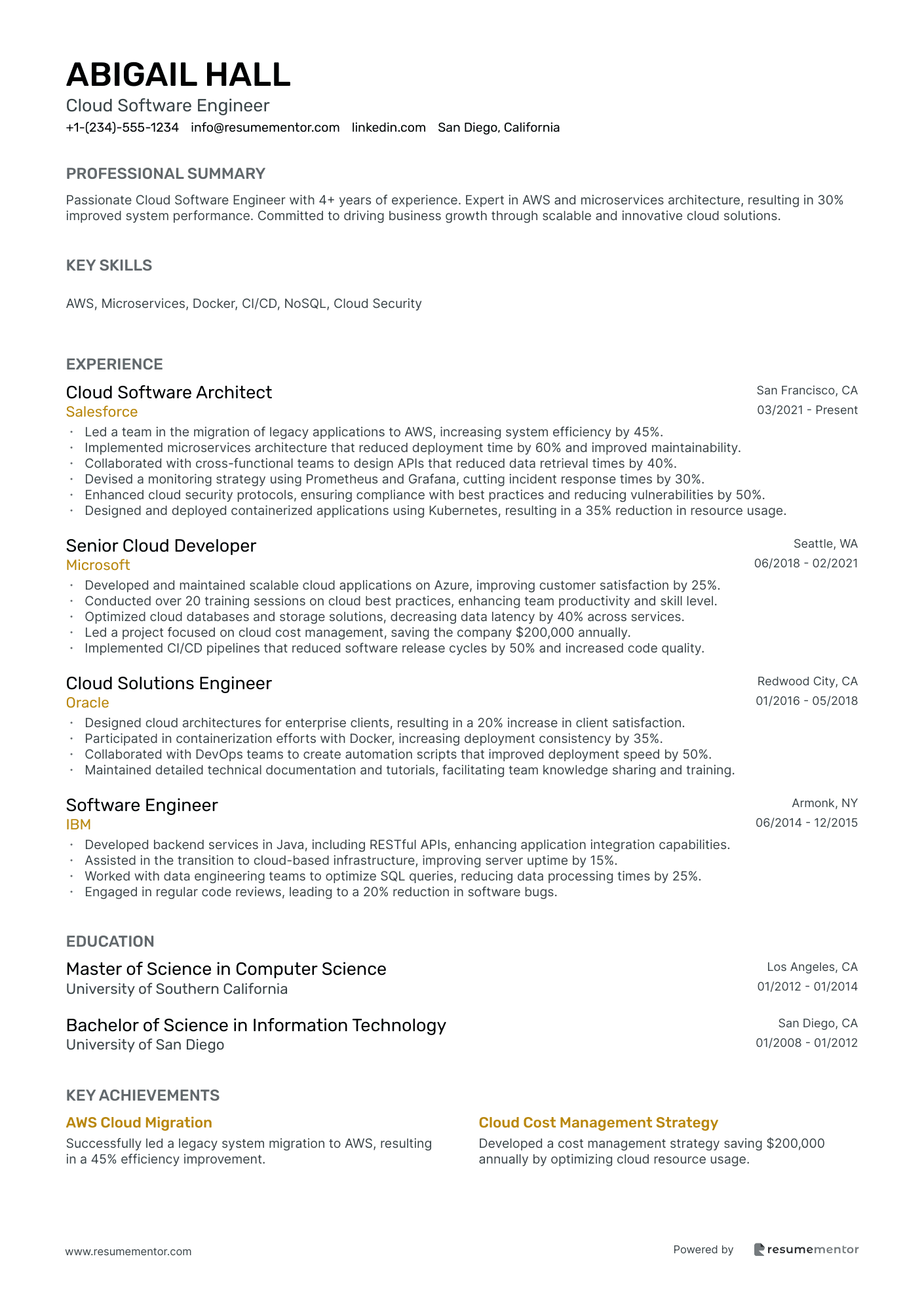 Cloud Software Engineer