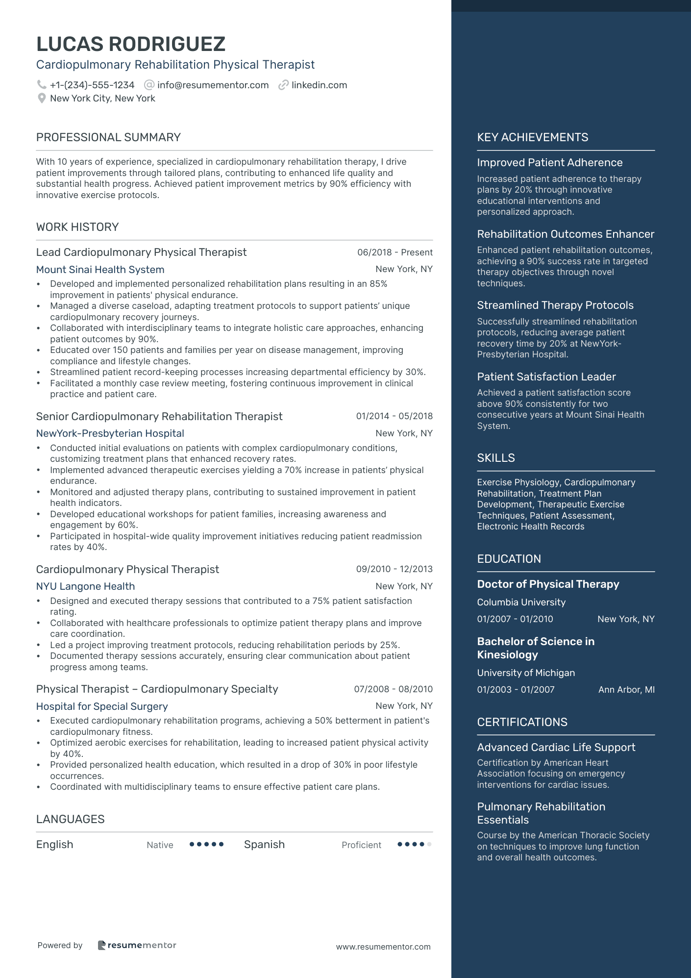 Cardiopulmonary Rehabilitation Physical Therapist