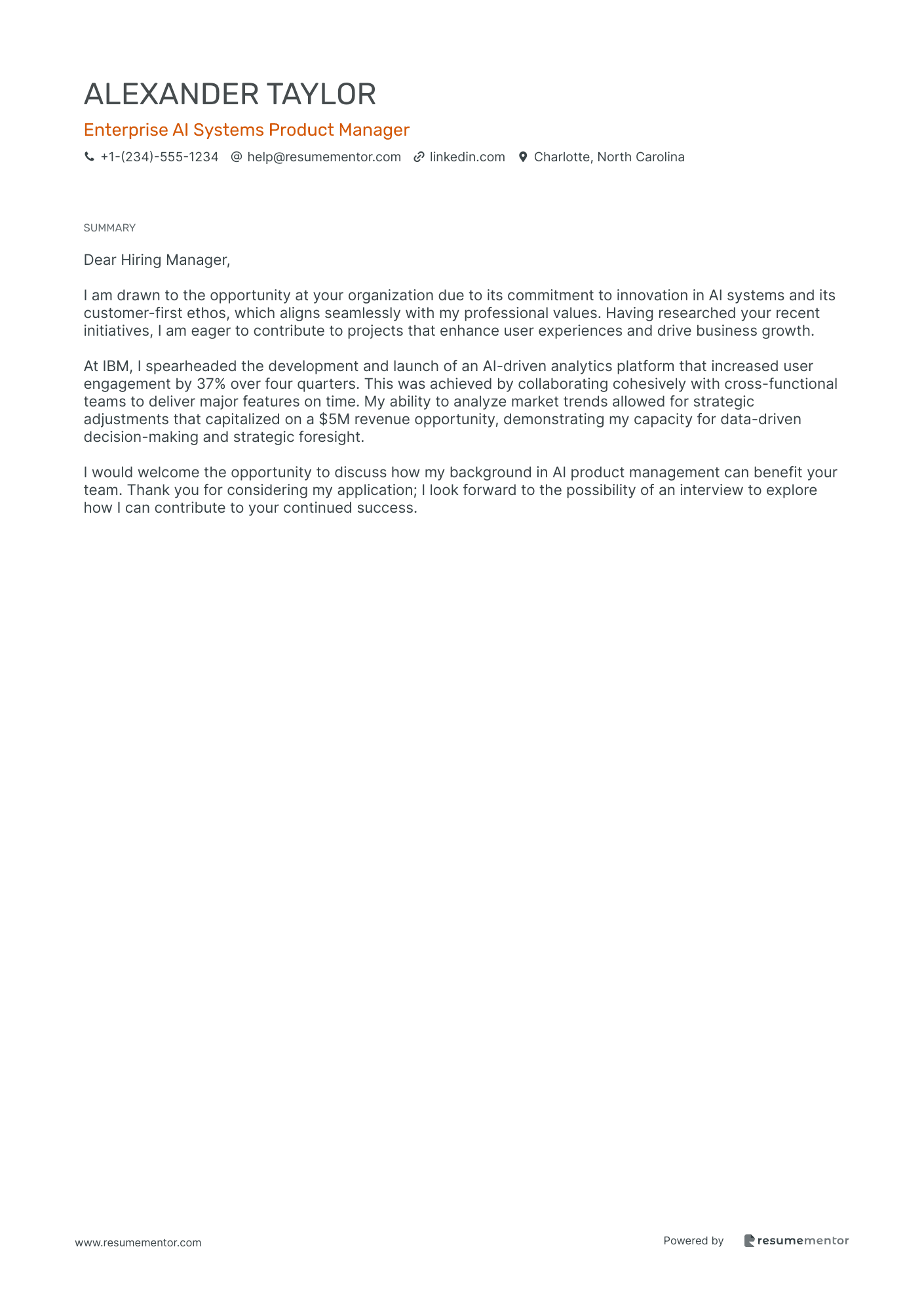 Enterprise AI Systems Product Manager