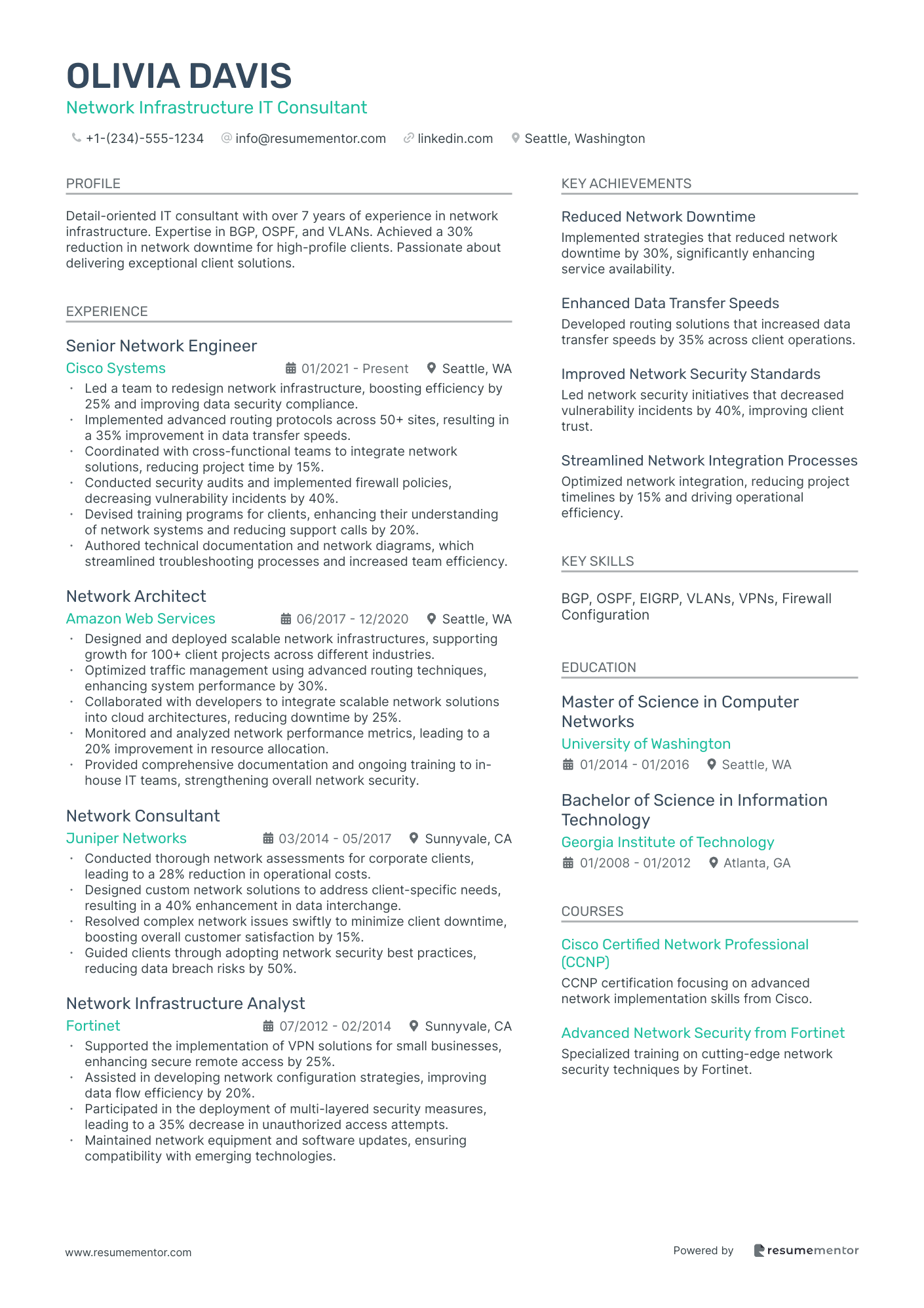 Network Infrastructure IT Consultant
