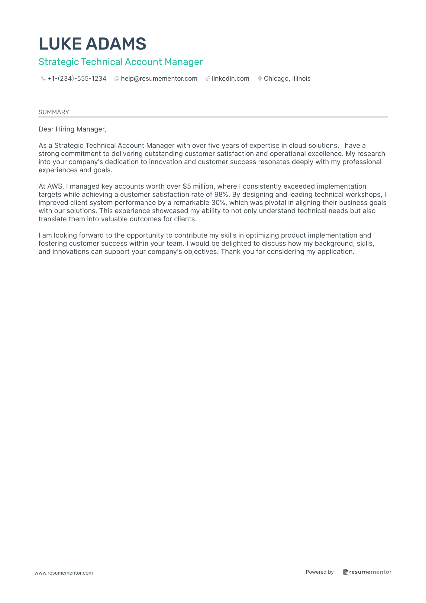 Strategic Technical Account Manager