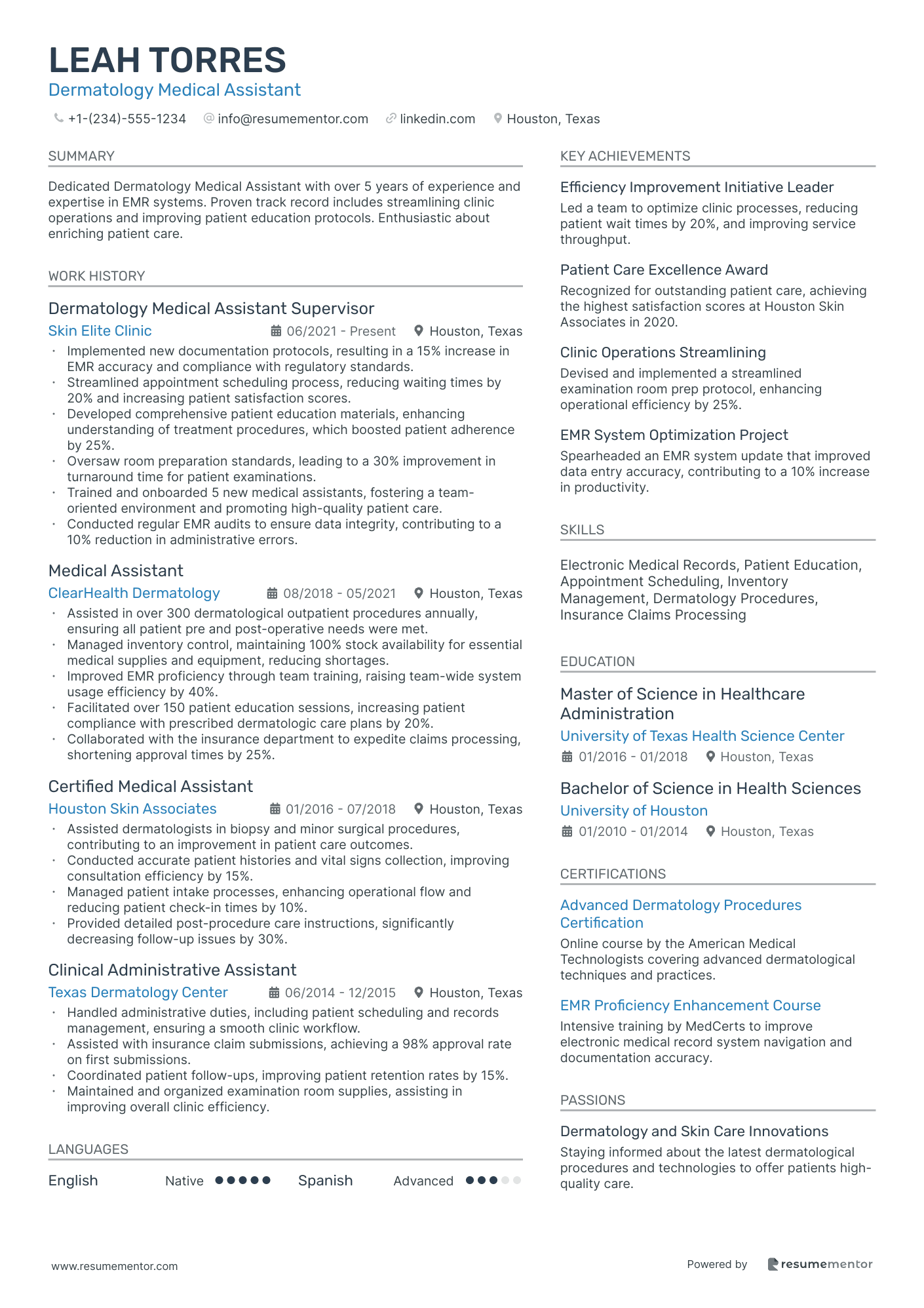 Dermatology Medical Assistant