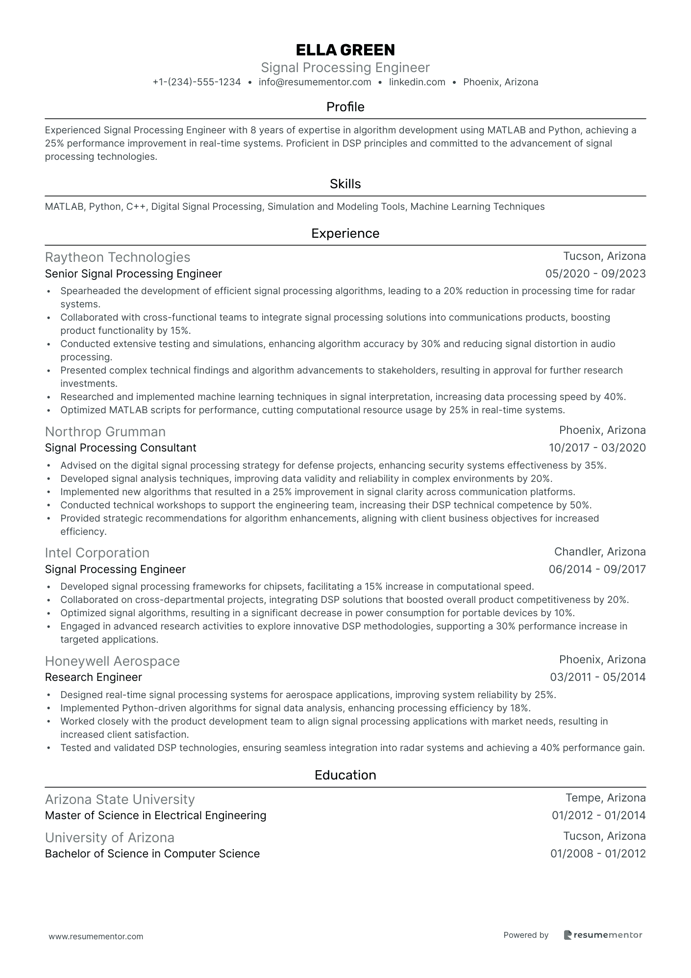 Signal Processing Engineer