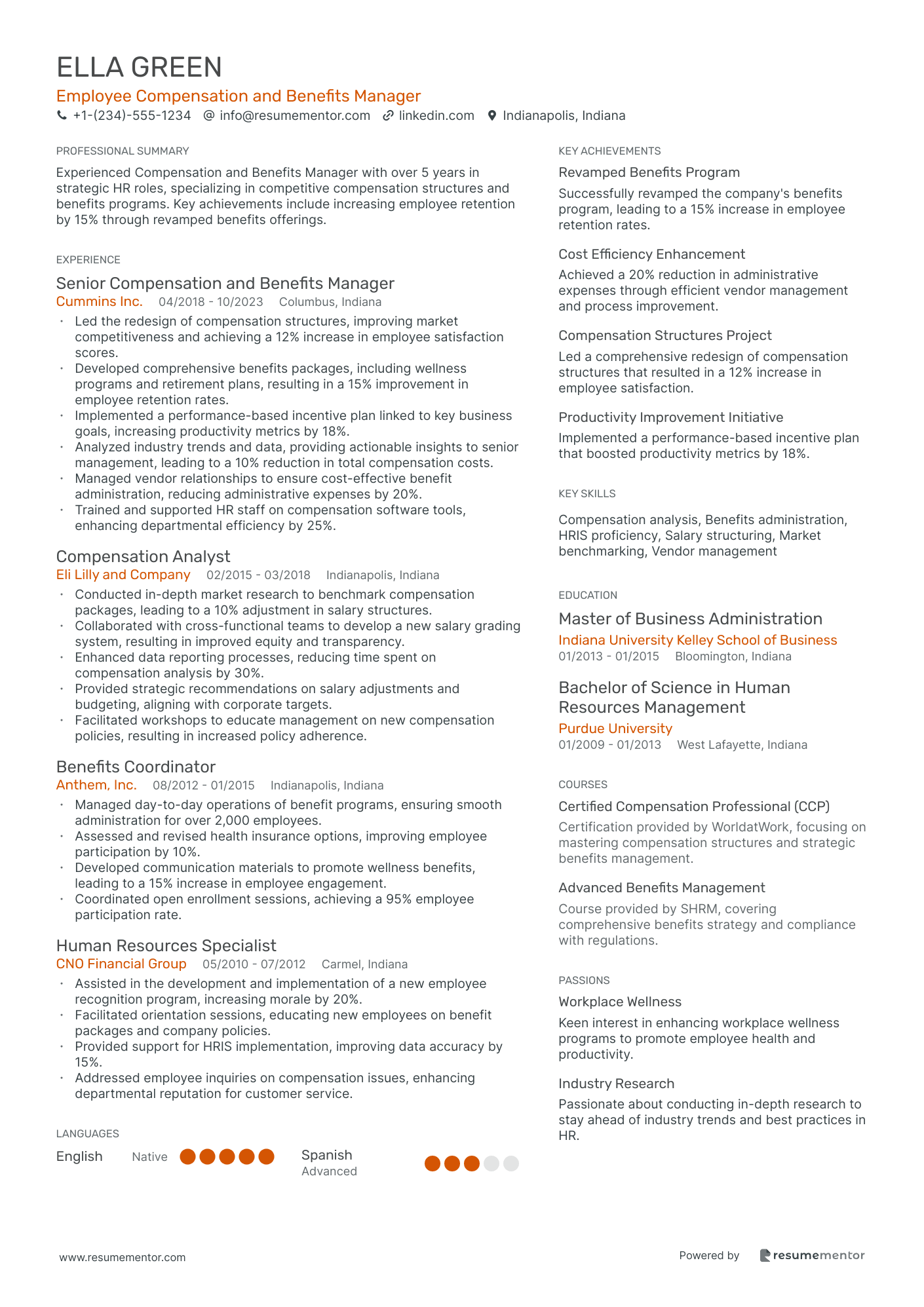 Employee Compensation and Benefits Manager