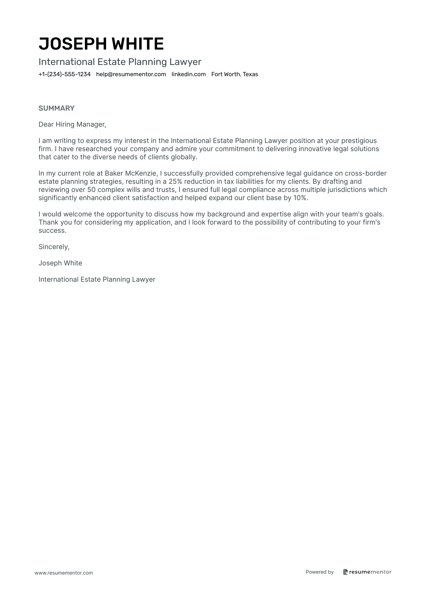 International Estate Planning Lawyer