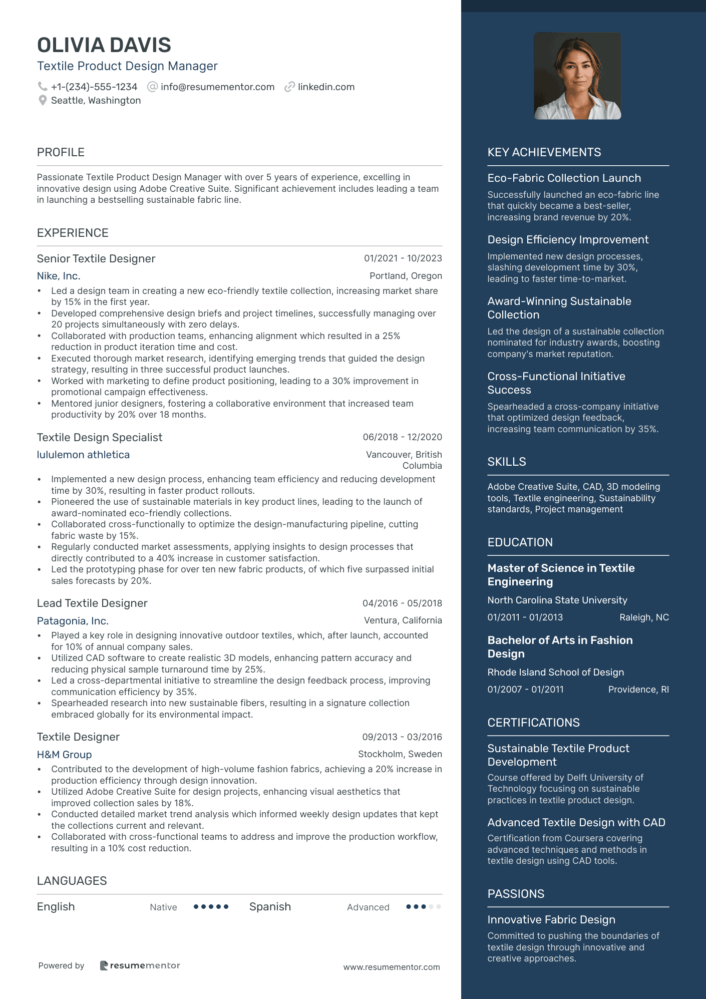 Textile Product Design Manager