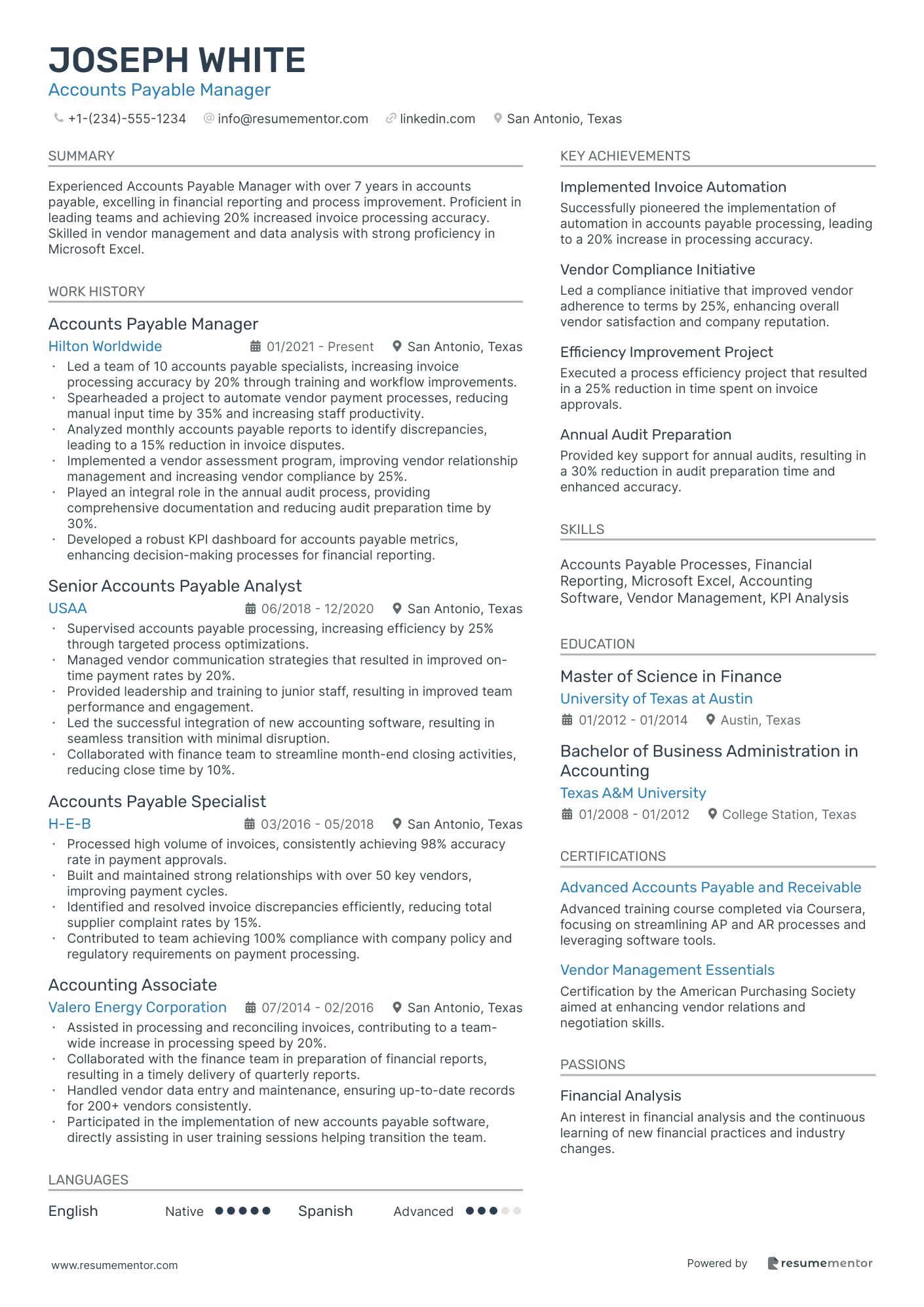 Accounts Payable Manager