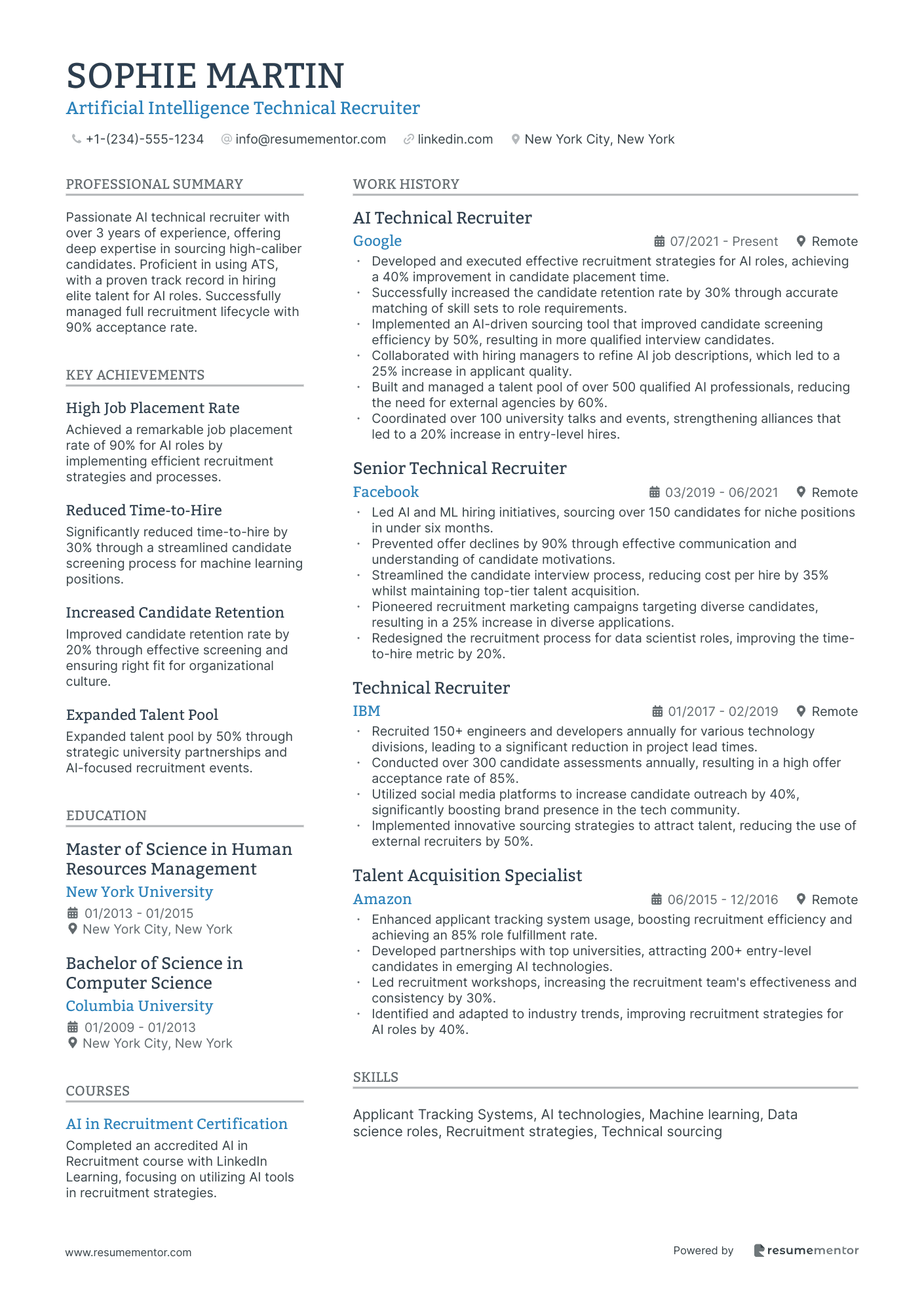 Artificial Intelligence Technical Recruiter