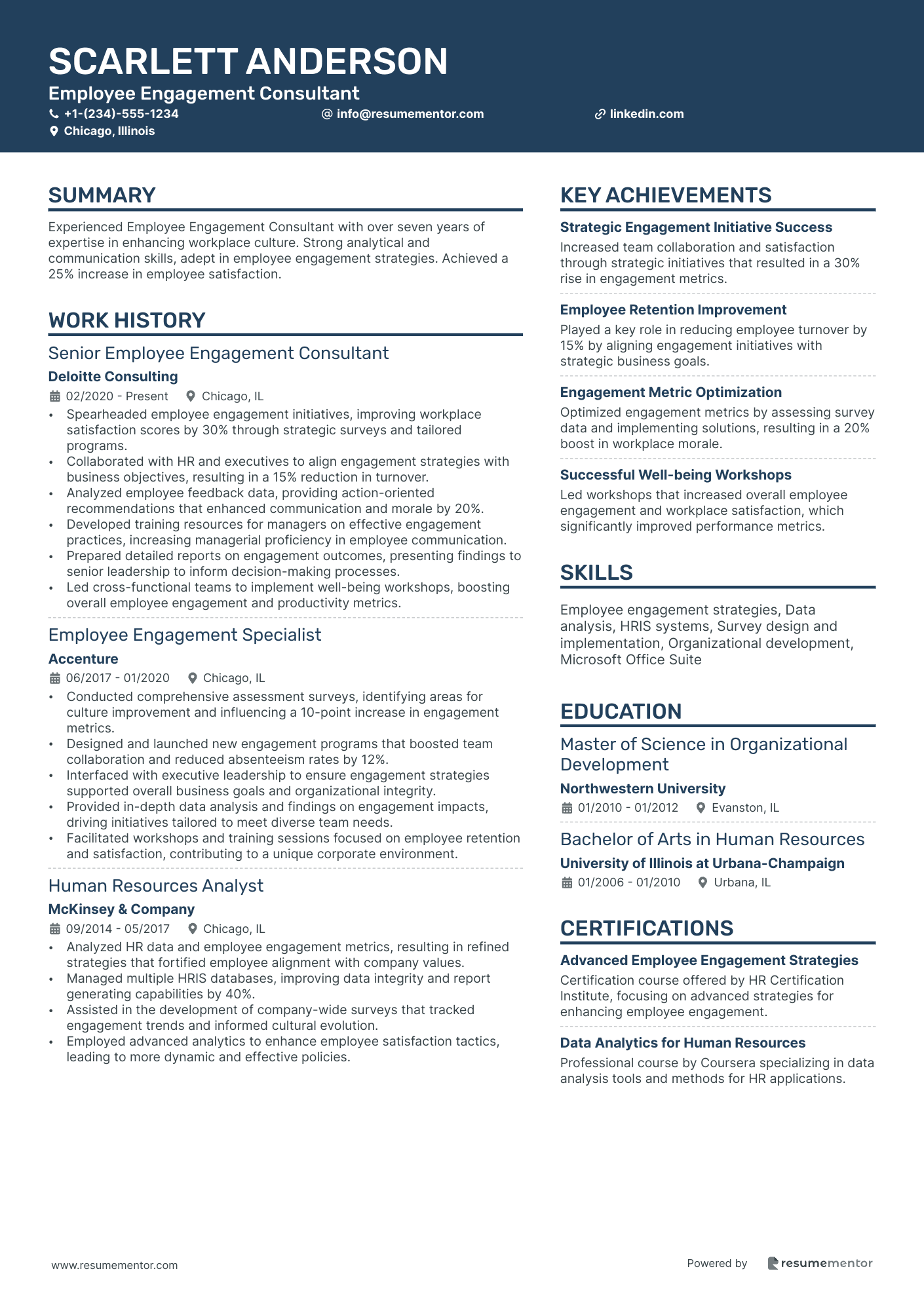 Employee Engagement Consultant