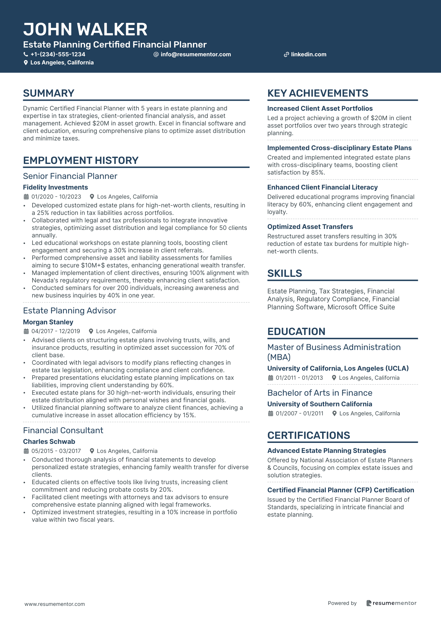Estate Planning Certified Financial Planner