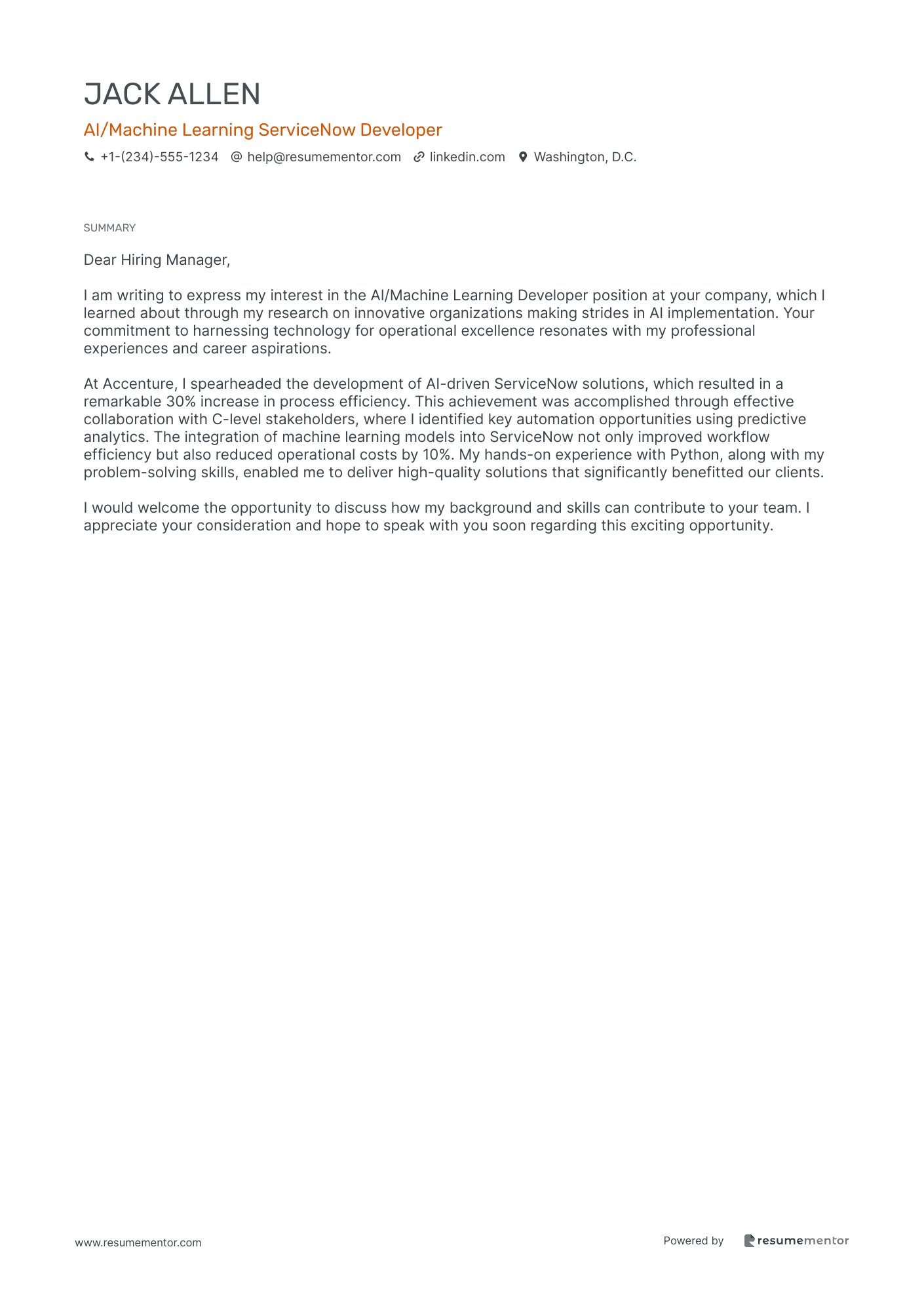 AI/Machine Learning Servicenow Developer