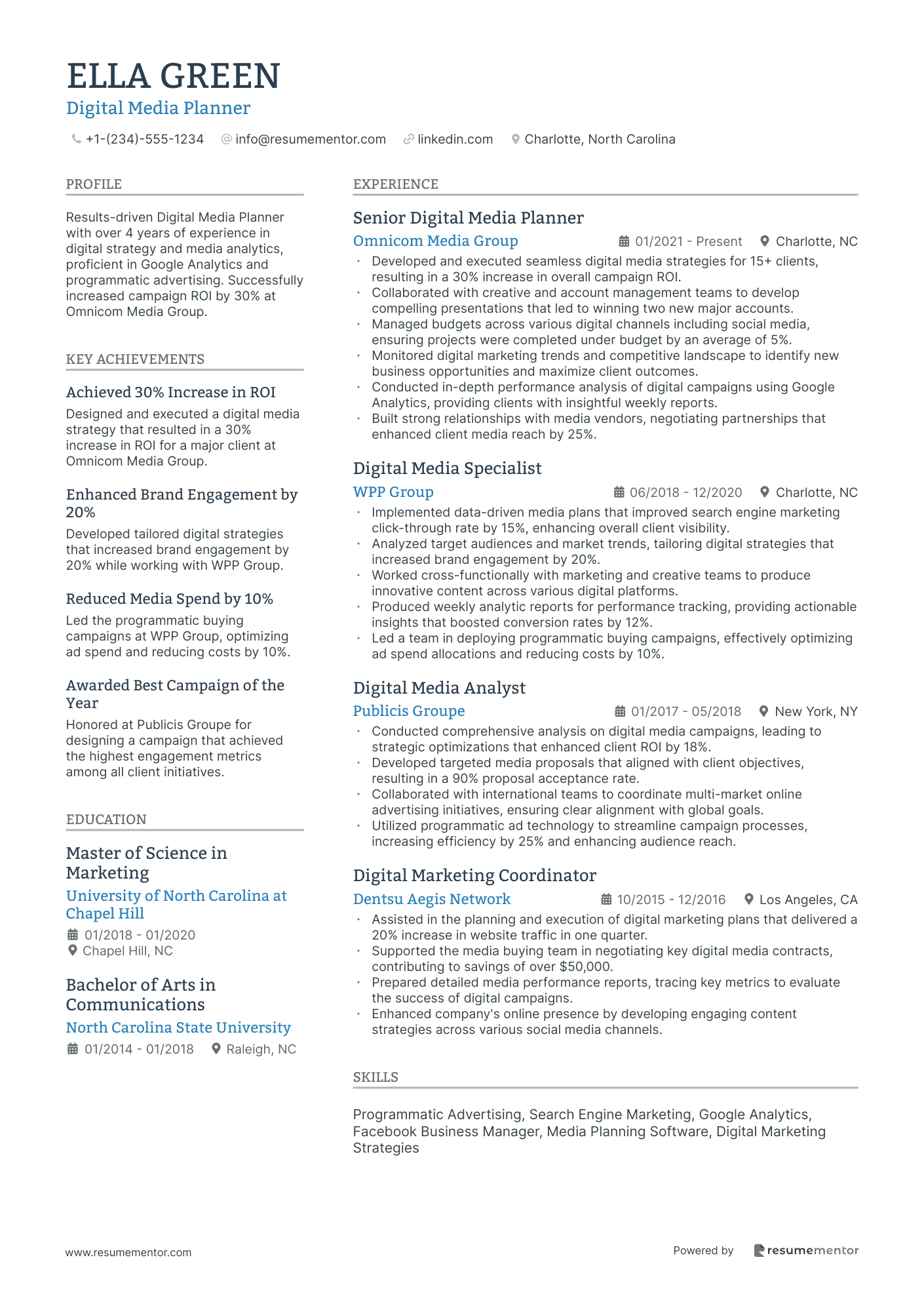 Digital Media Planner