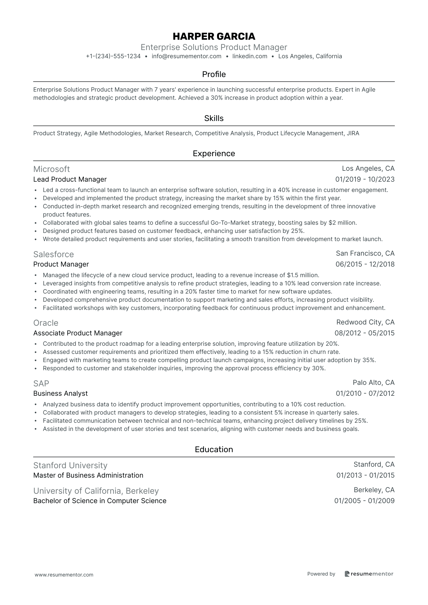 Enterprise Solutions Product Manager
