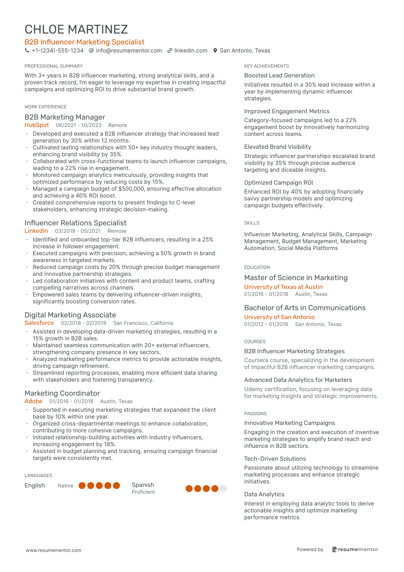 B2B Influencer Marketing Specialist