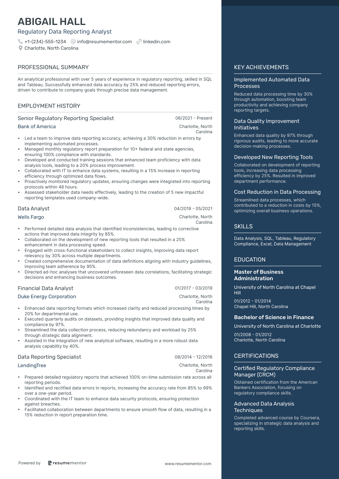 Regulatory Data Reporting Analyst