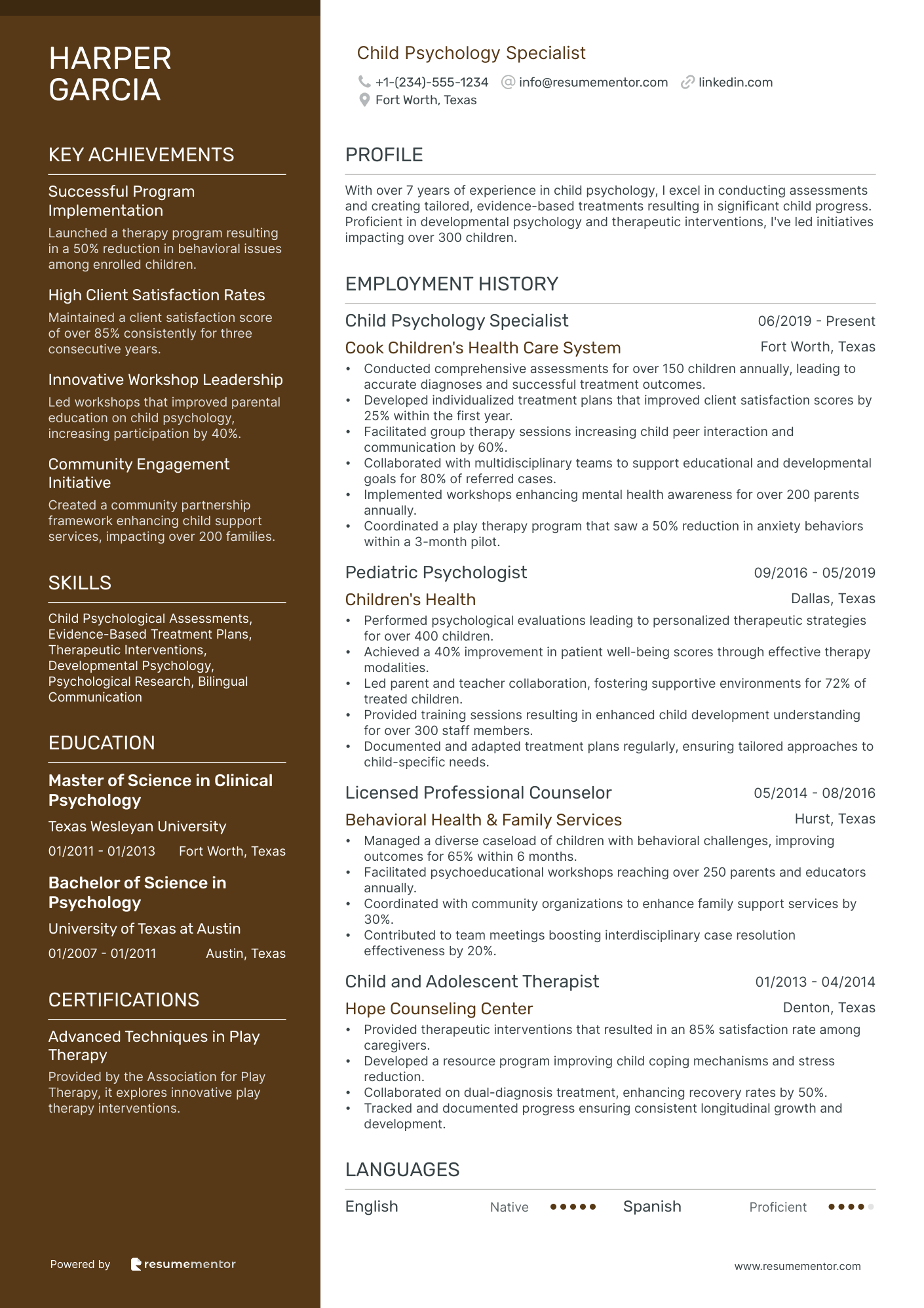 Child Psychology Specialist