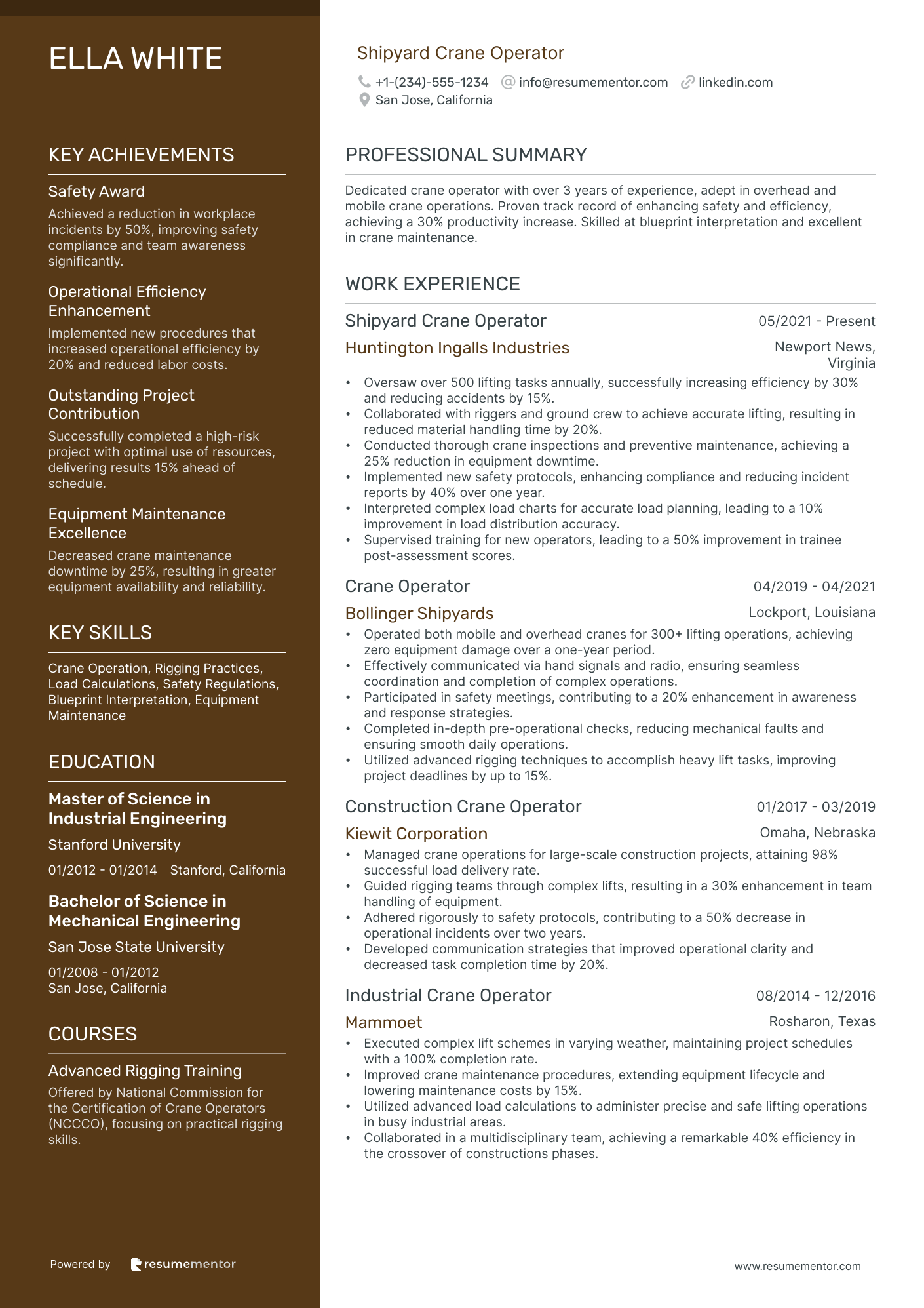 Shipyard Crane Operator