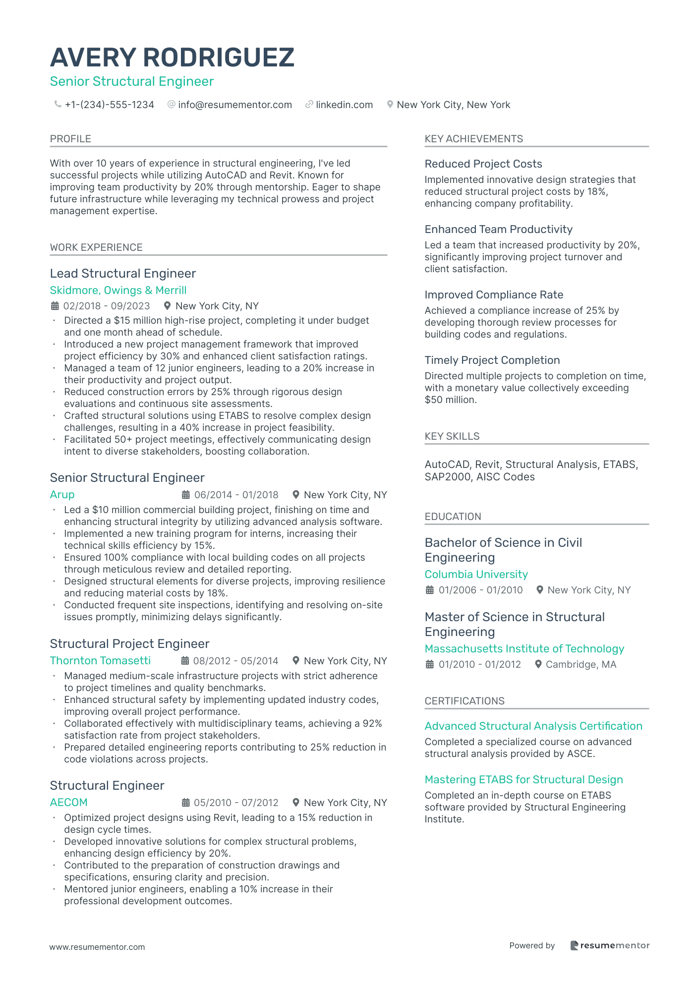 Senior Structural Engineer