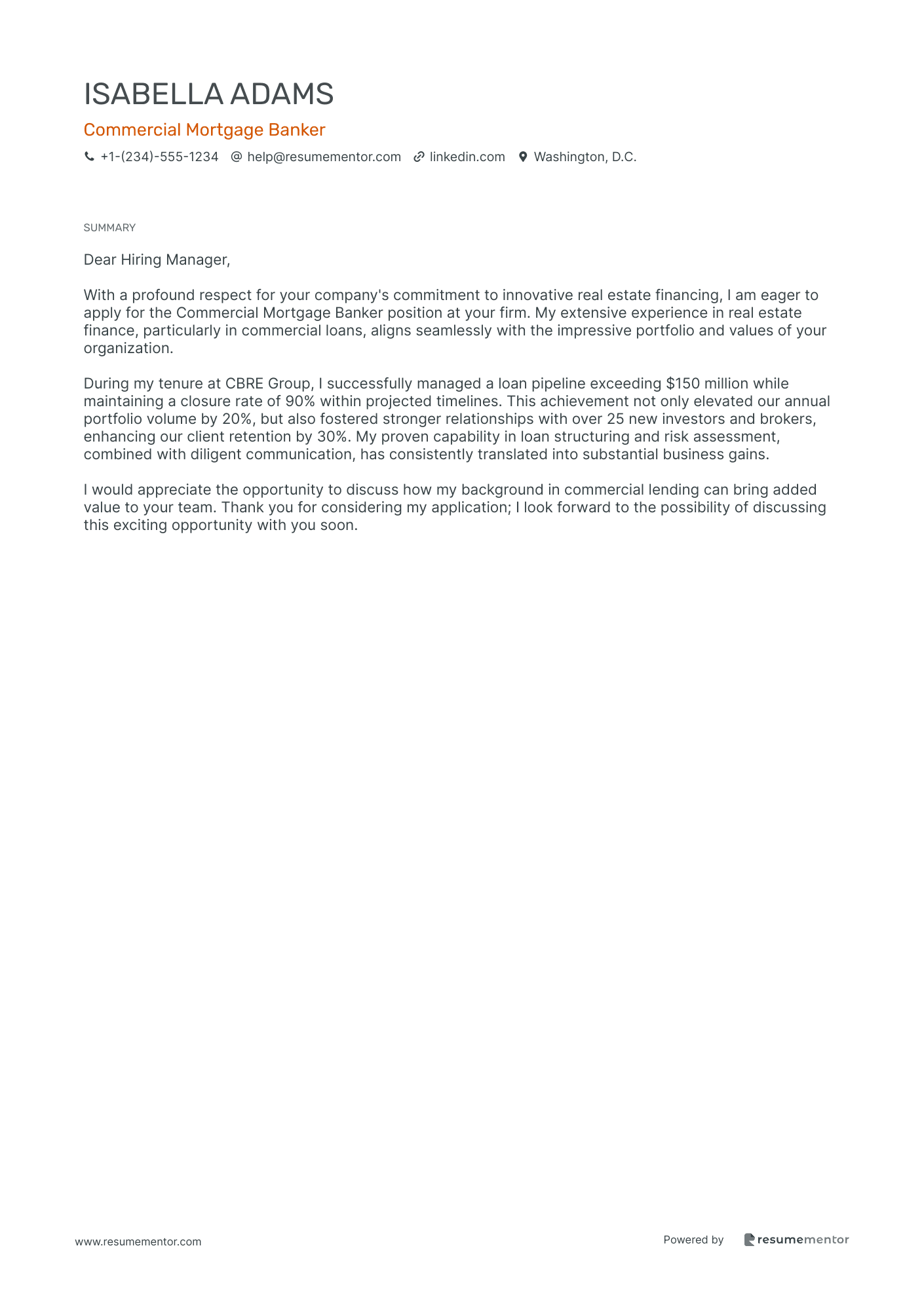 Commercial Mortgage Banker