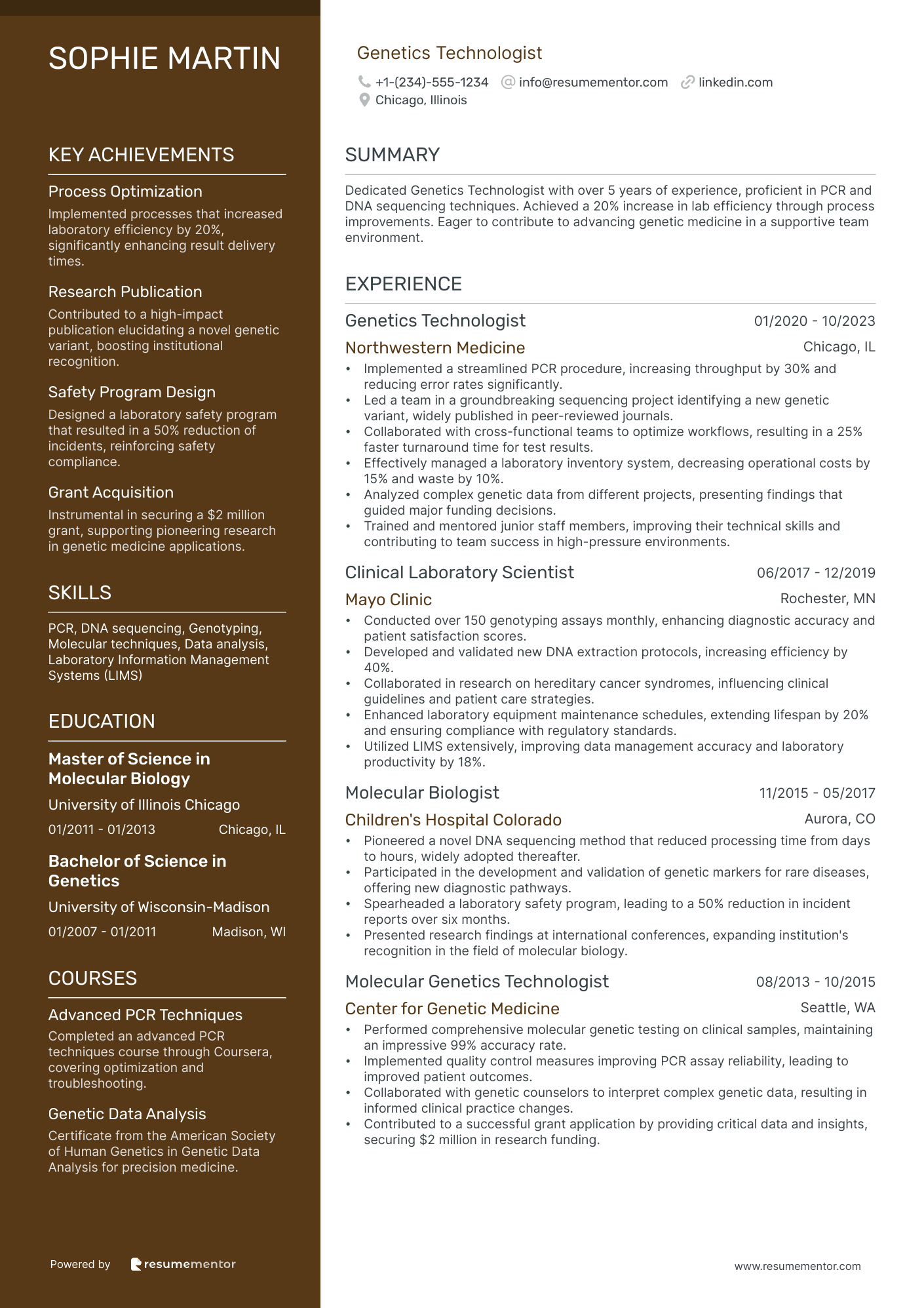 Genetics Technologist