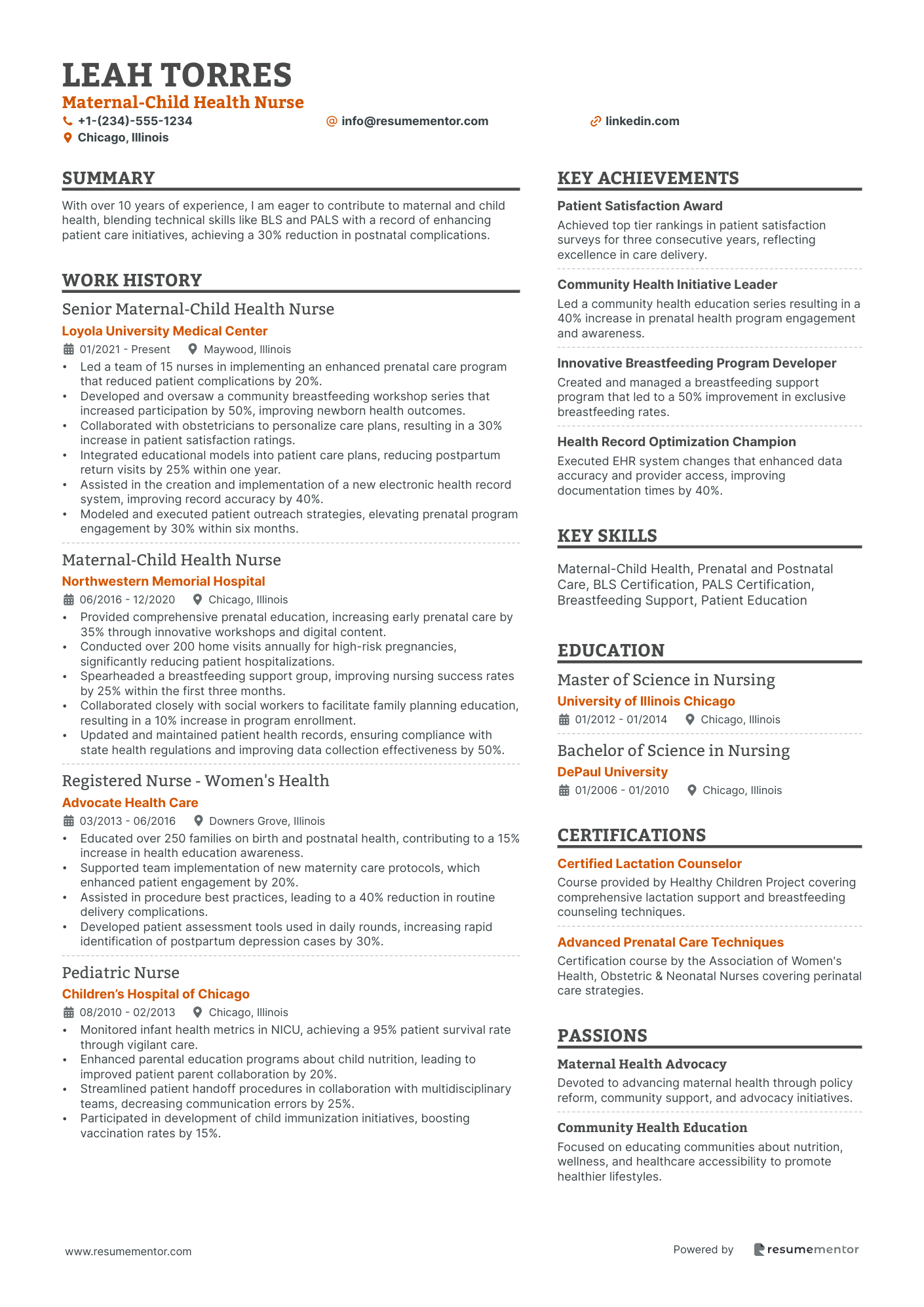 Maternal Child Health Nurse