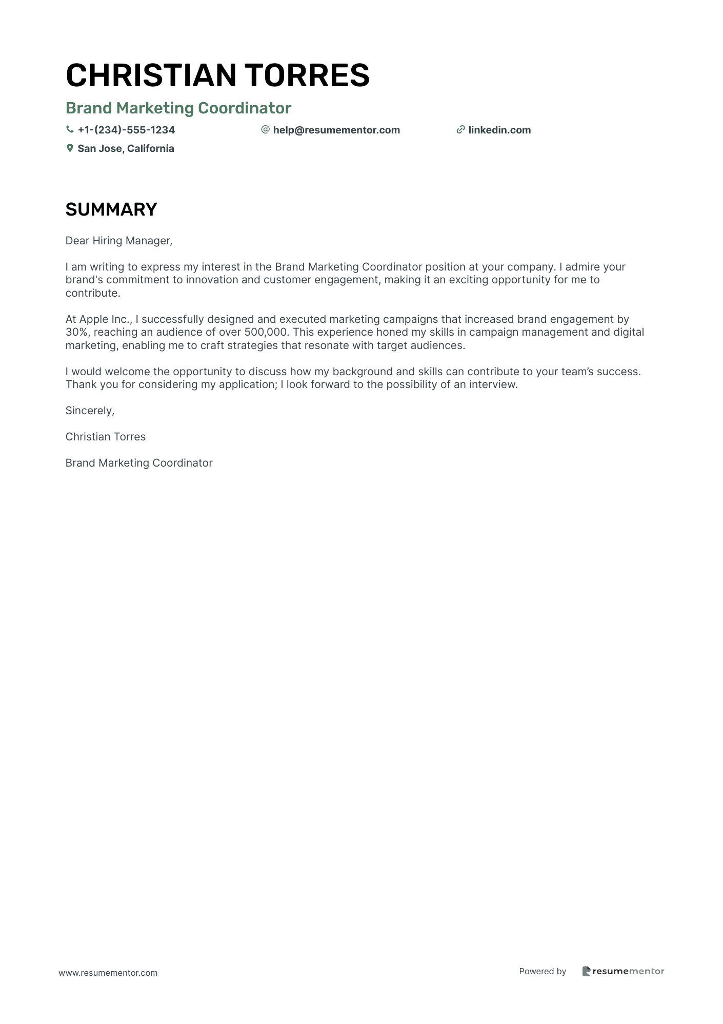 Brand Marketing Coordinator