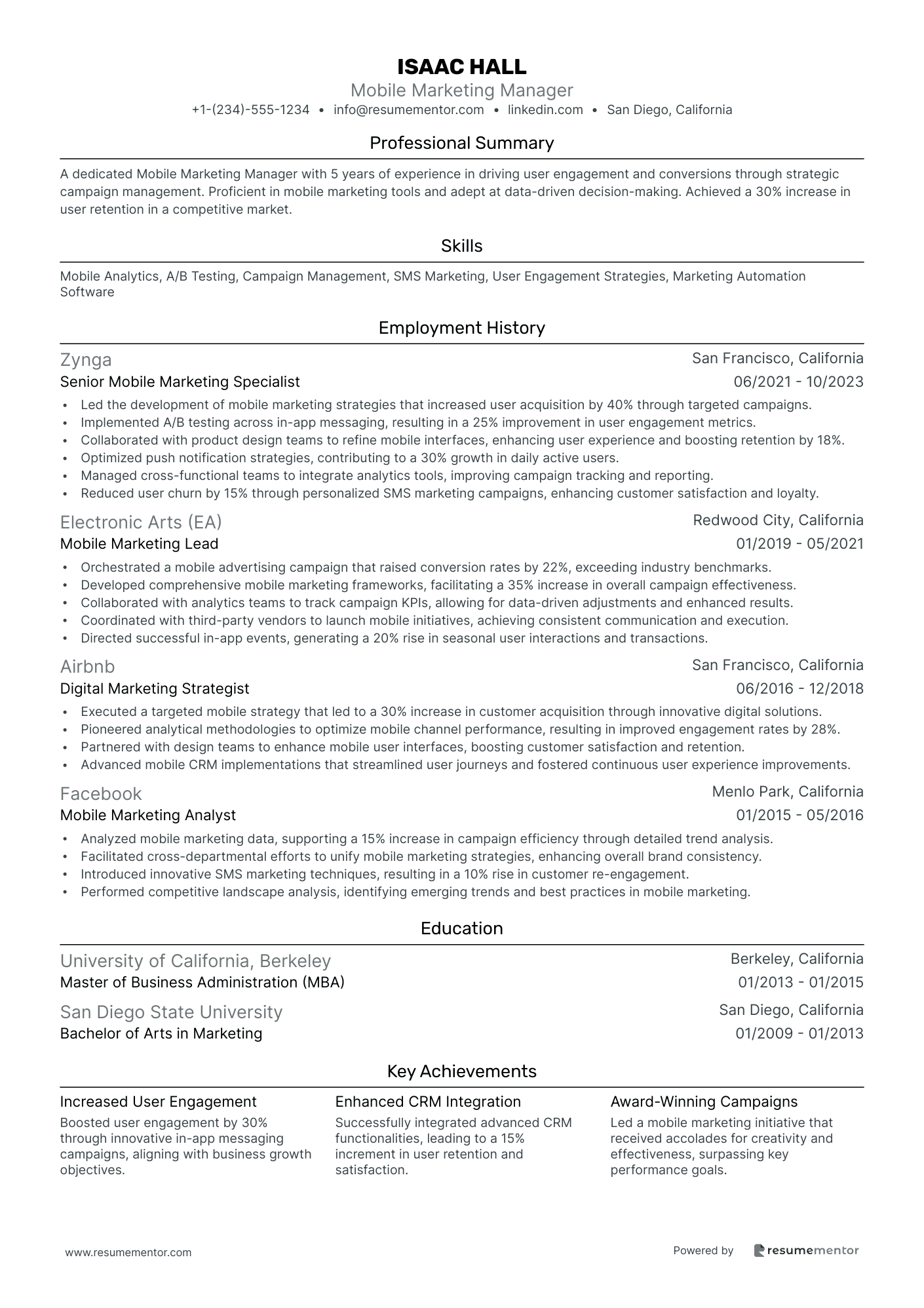 Mobile Marketing Manager