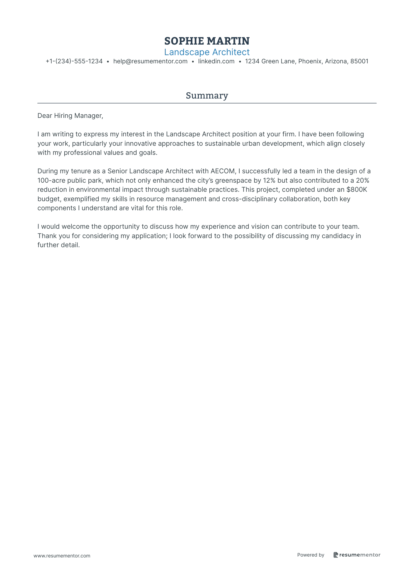 Landscape Architect