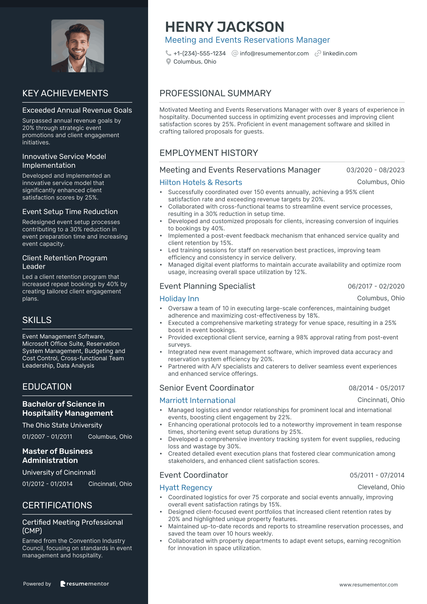 Meeting and Events Reservations Manager