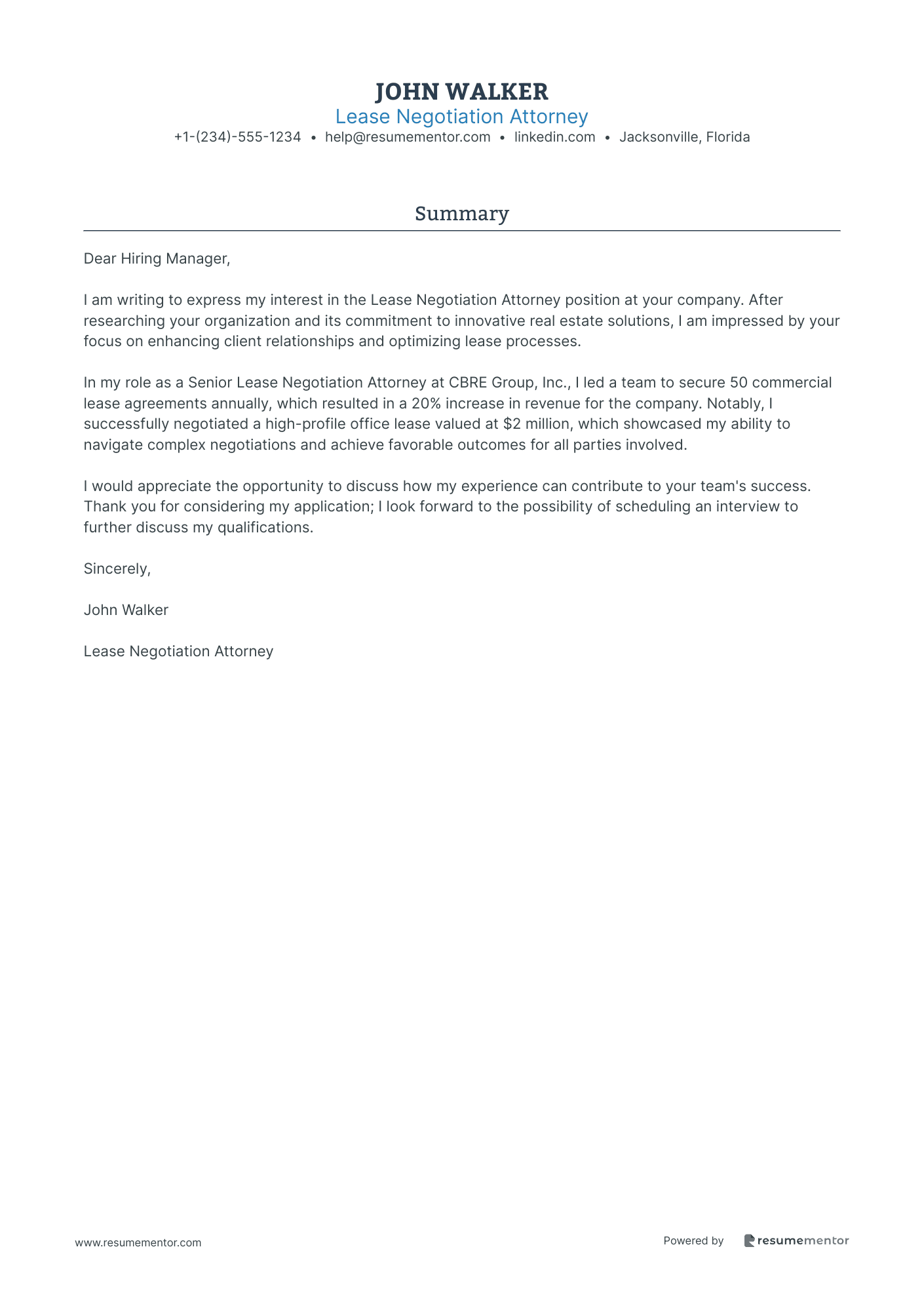 Lease Negotiation Attorney