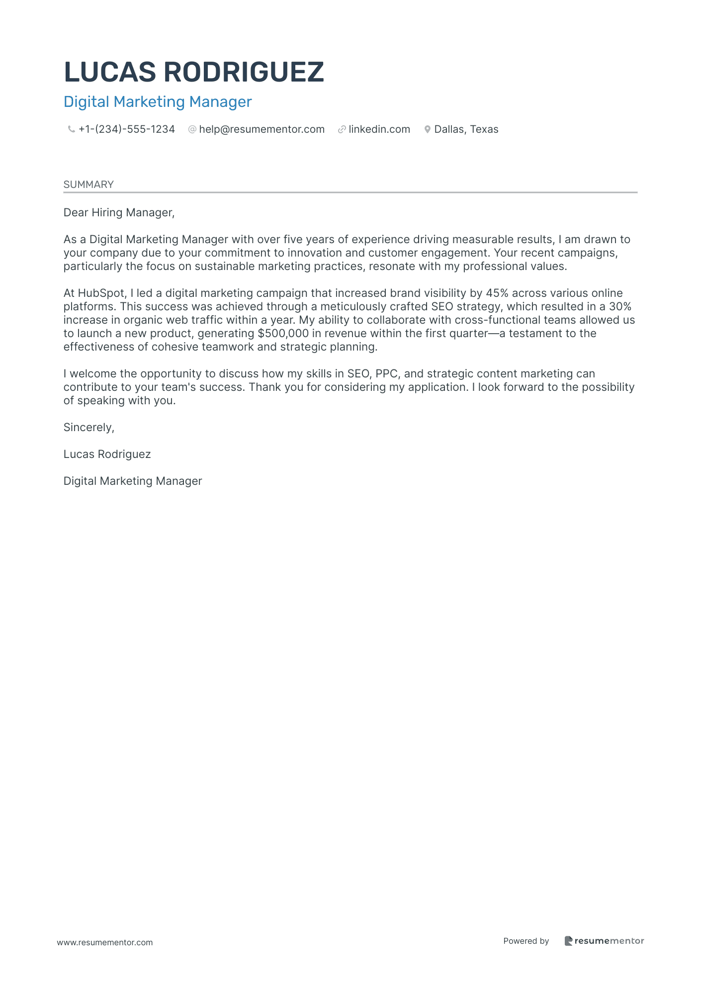Digital Marketing Manager