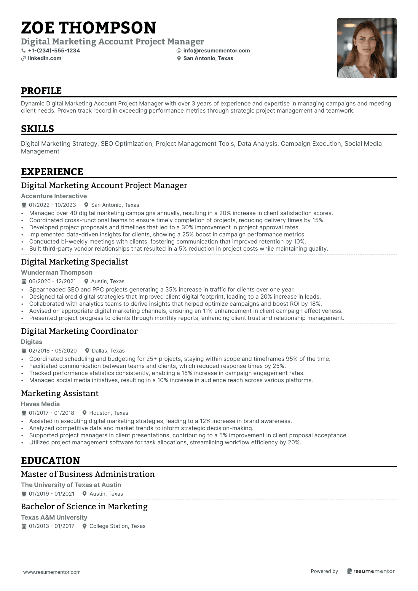 Digital Marketing Account Project Manager