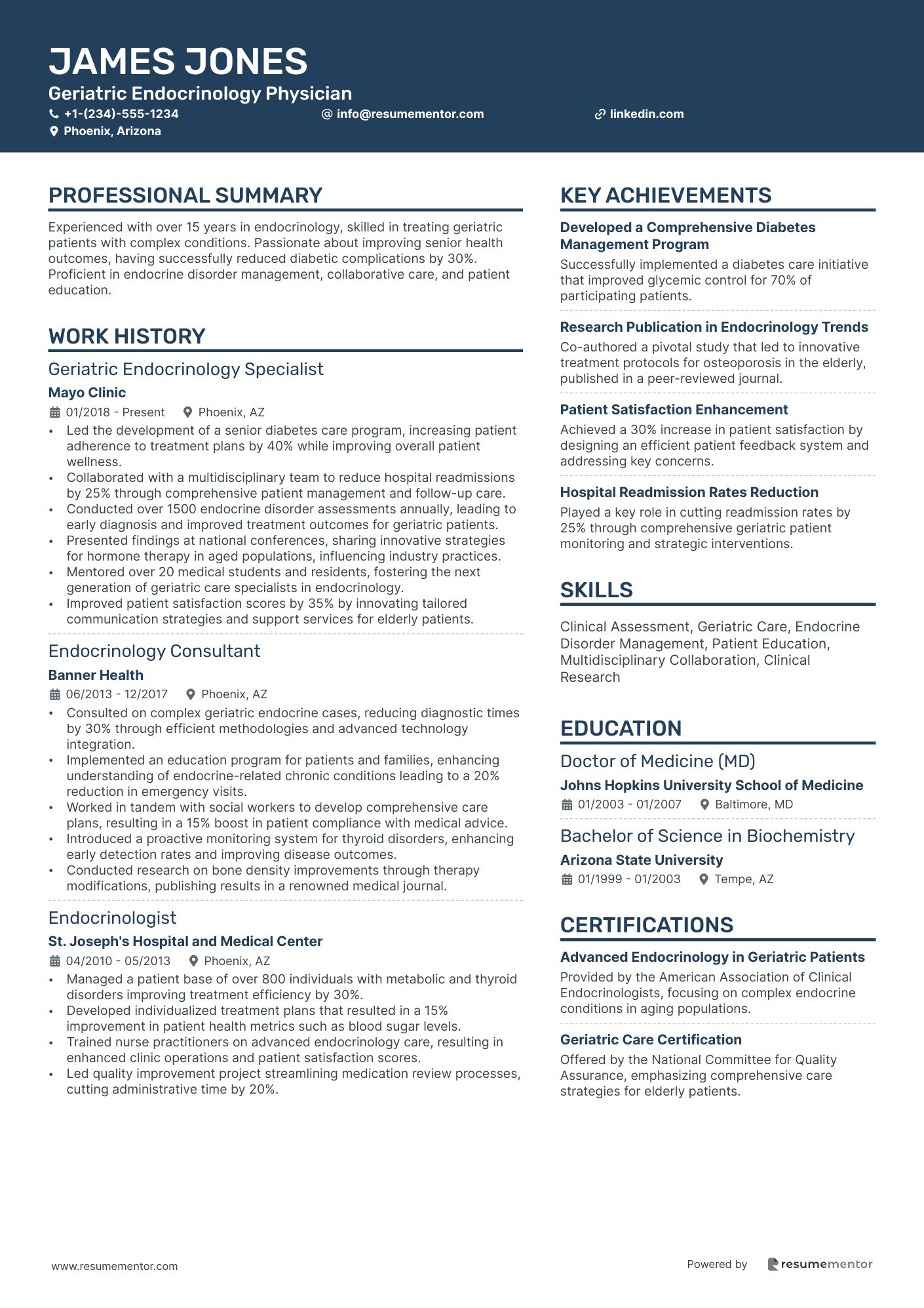 Geriatric Endocrinology Physician