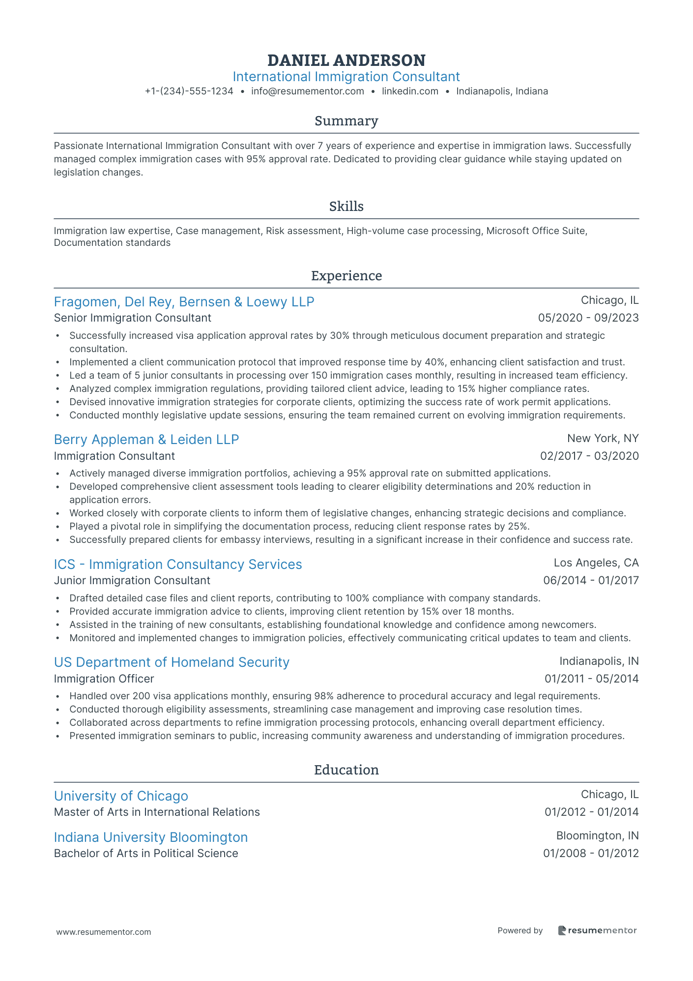 International Immigration Consultant