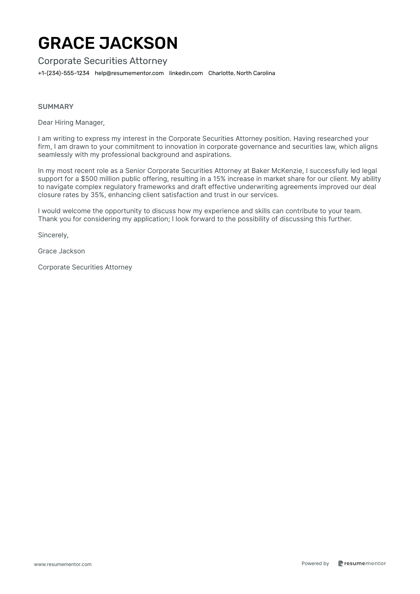 Corporate Securities Attorney