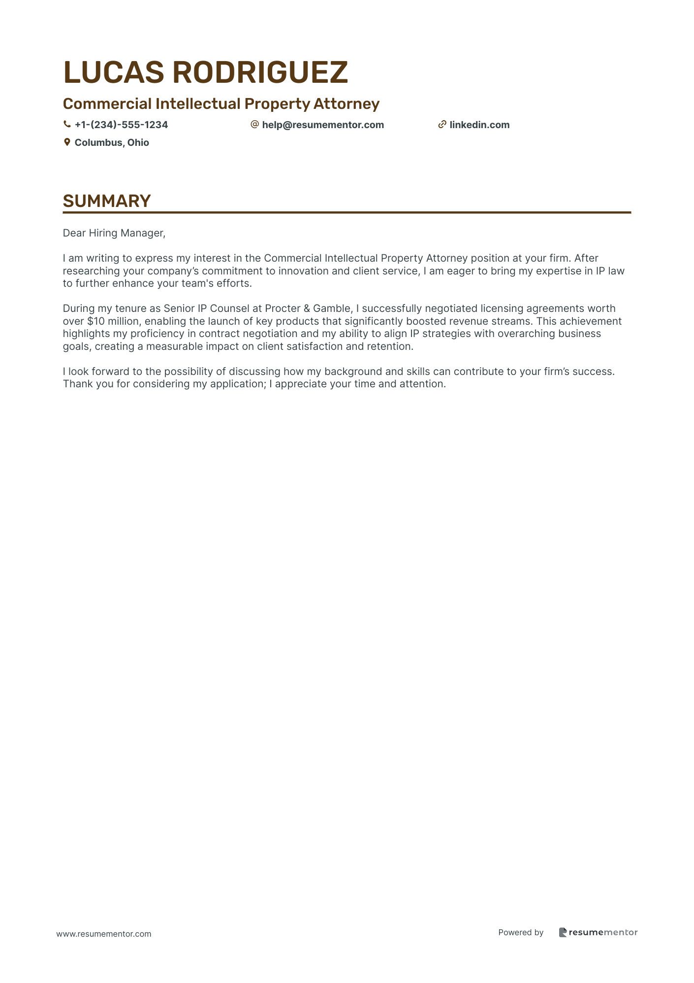 Commercial Intellectual Property Attorney
