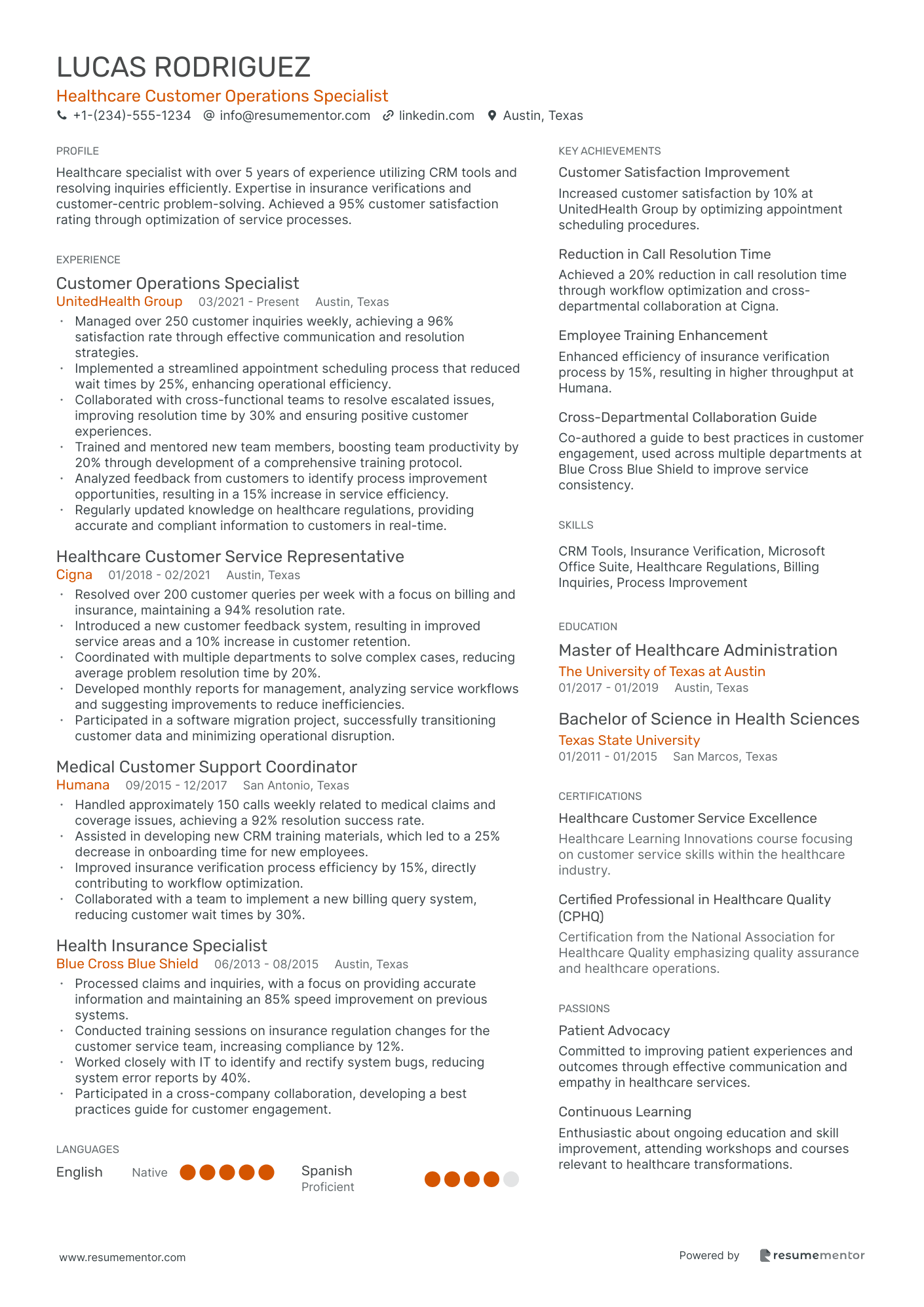 Healthcare Customer Operations Specialist