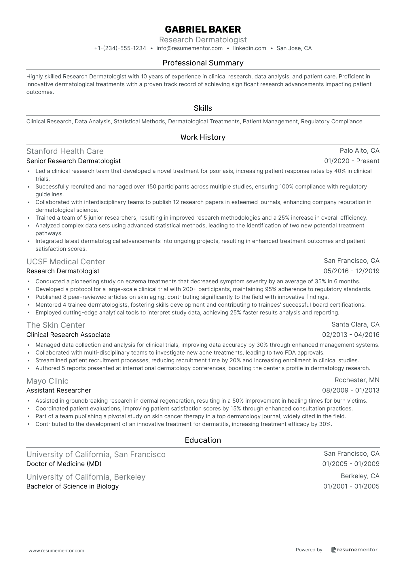 Research Dermatologist