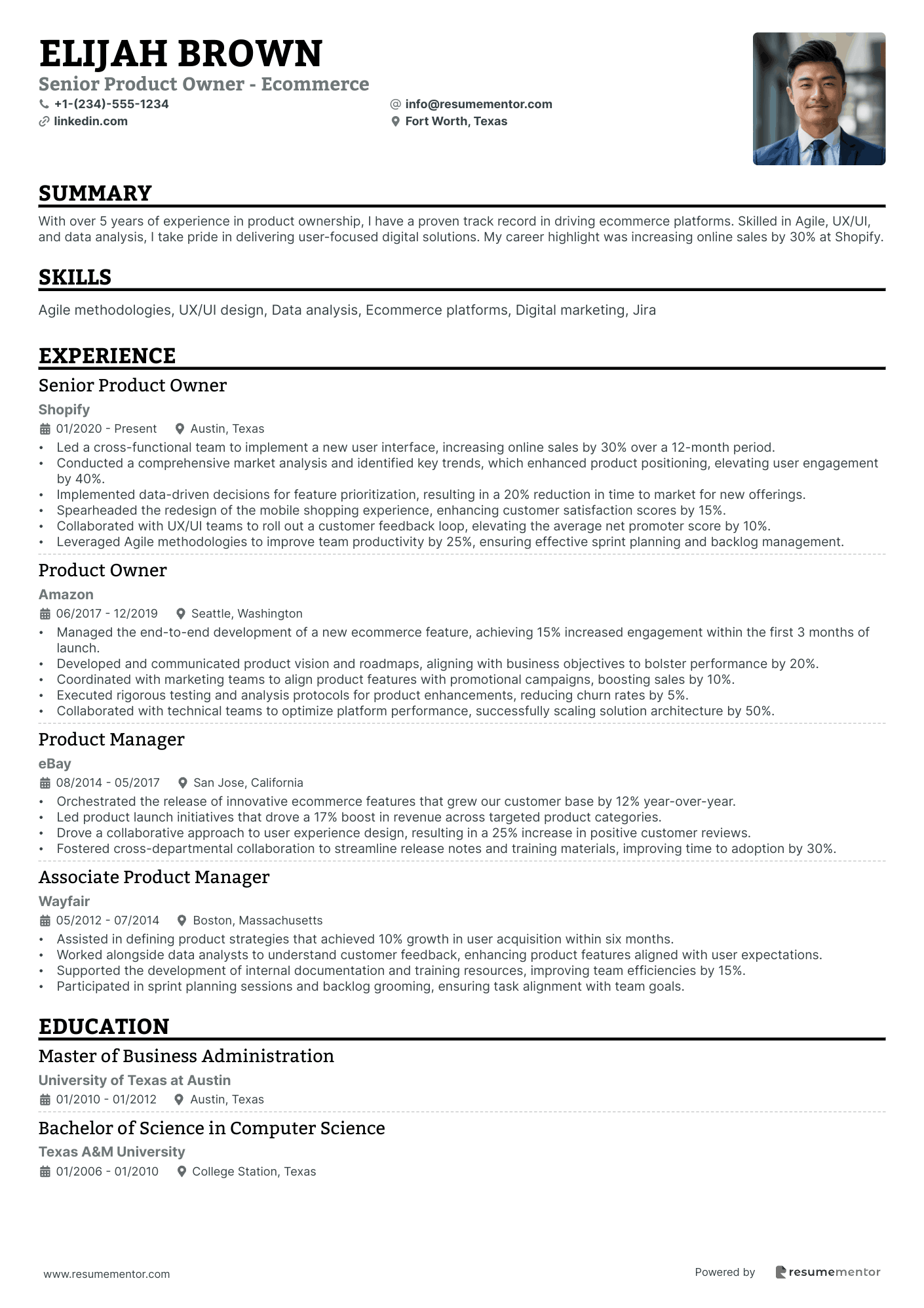 Senior Product Owner   Ecommerce