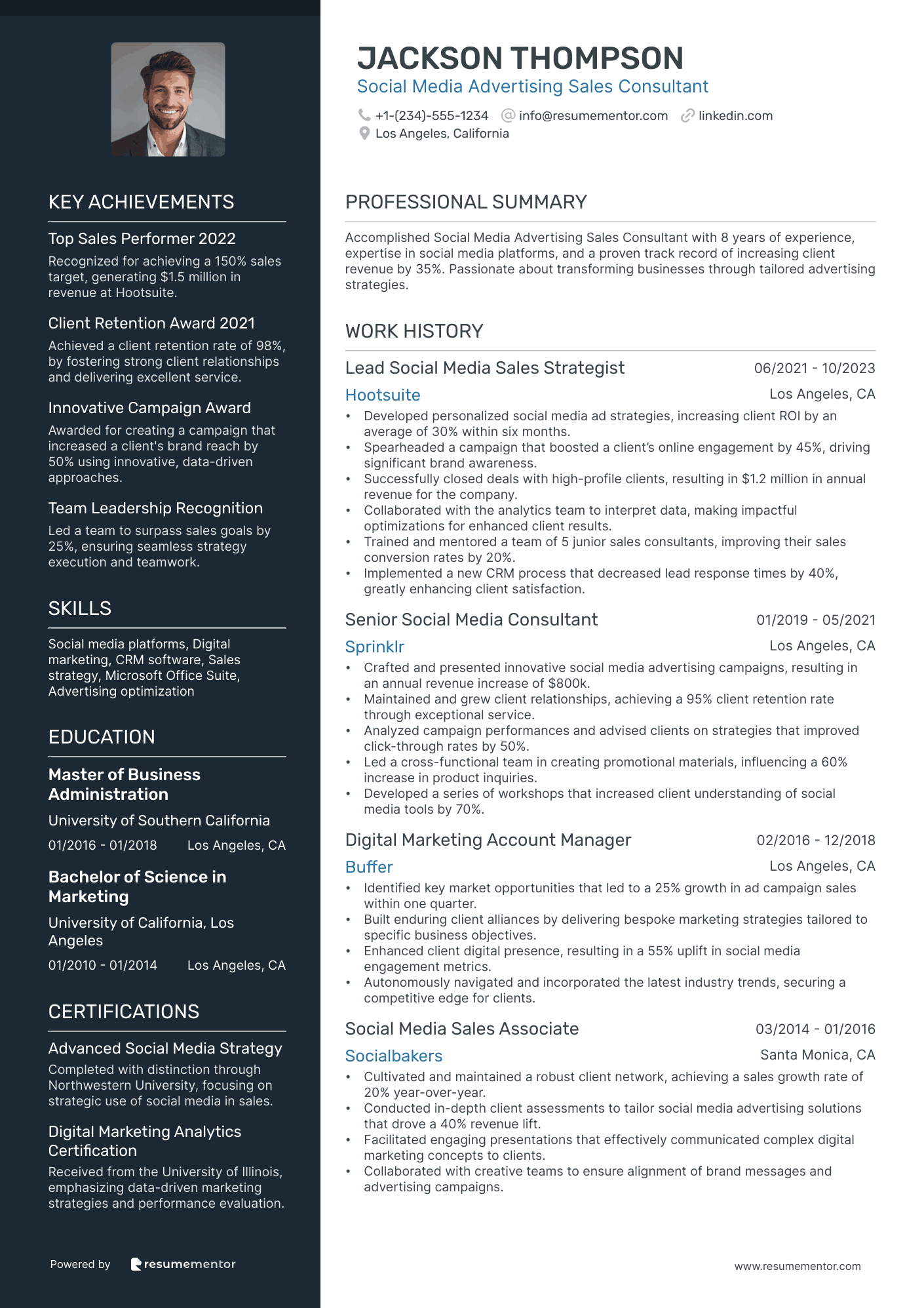 Social Media Advertising Sales Consultant