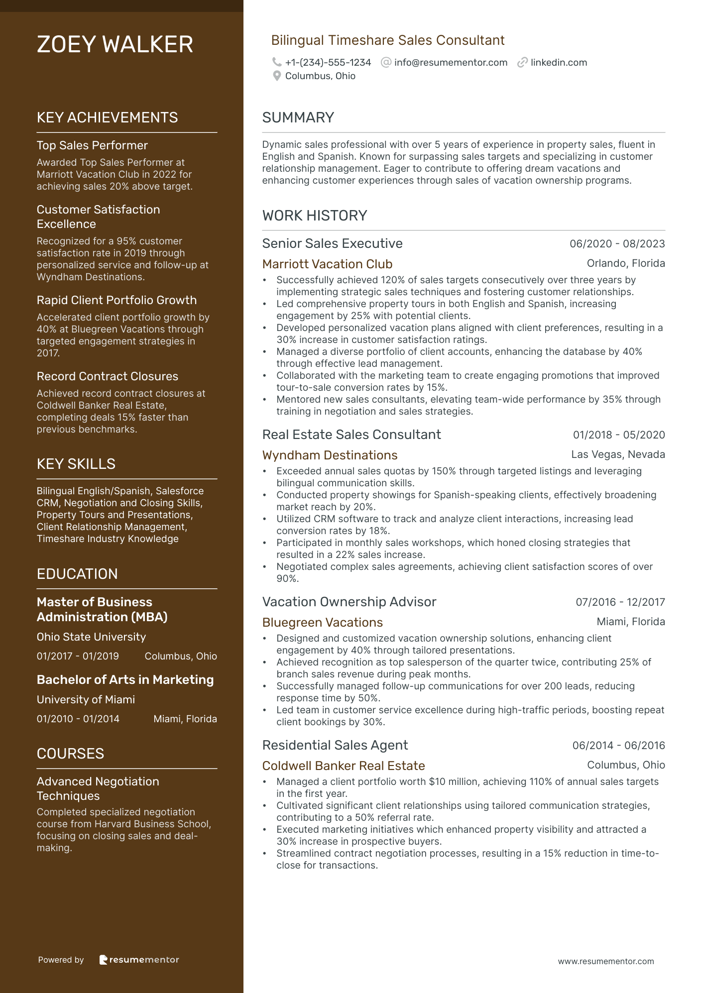Bilingual Timeshare Sales Consultant