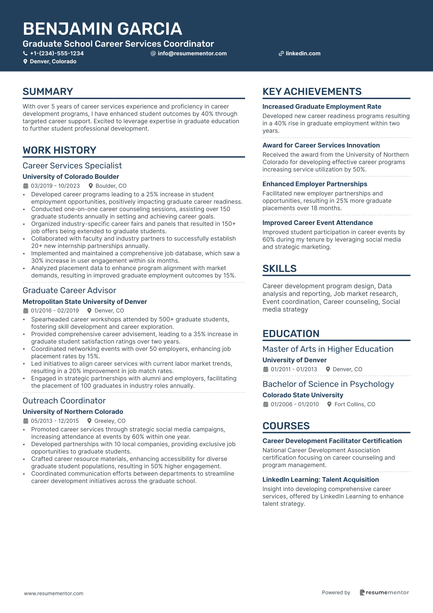 Graduate School Career Services Coordinator