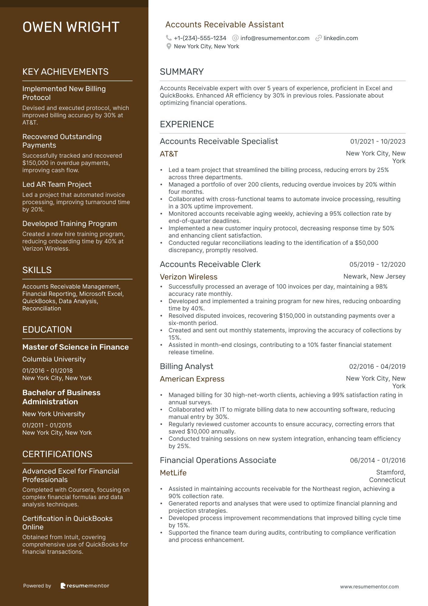 Accounts Receivable Assistant