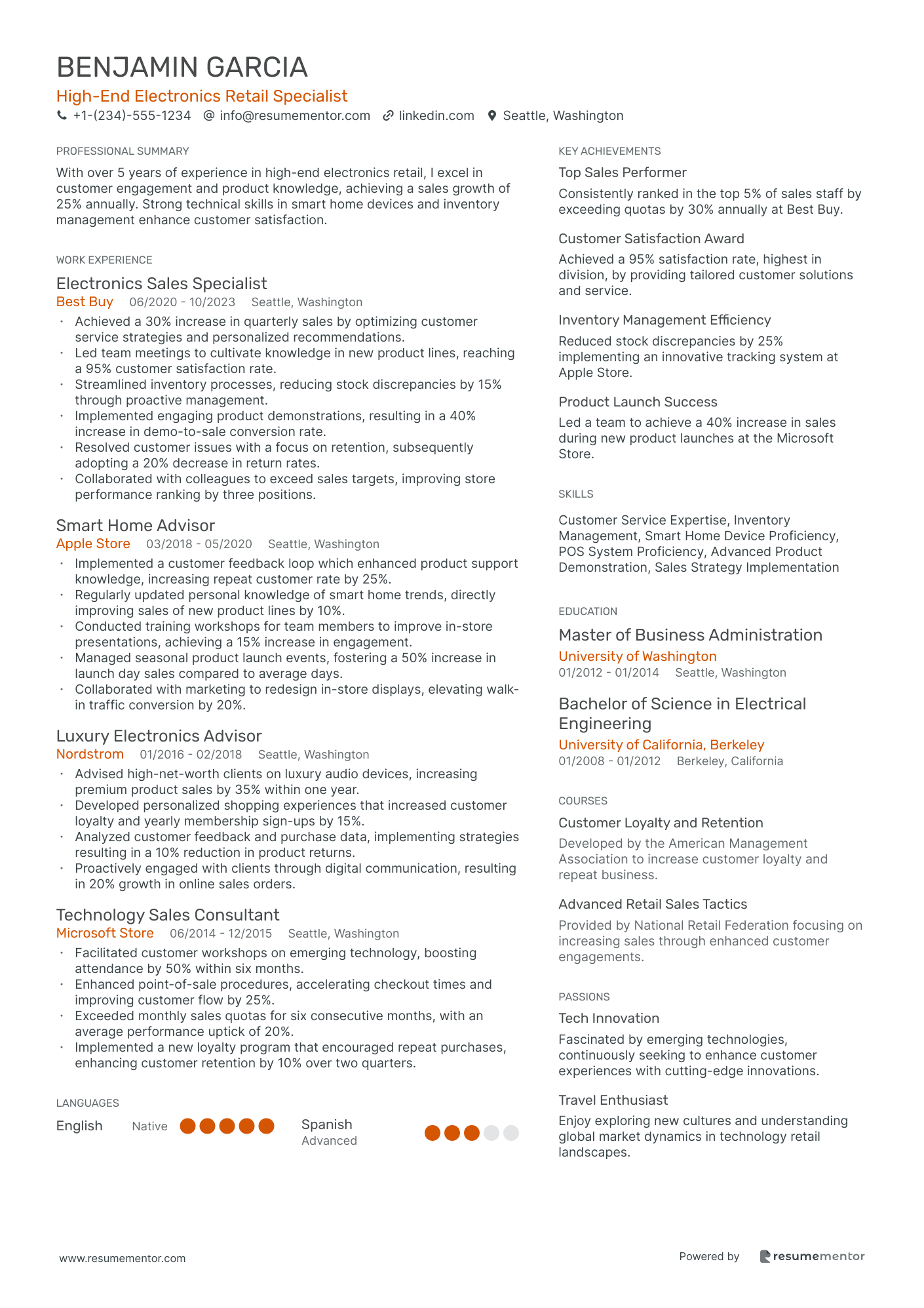 High End Electronics Retail Specialist