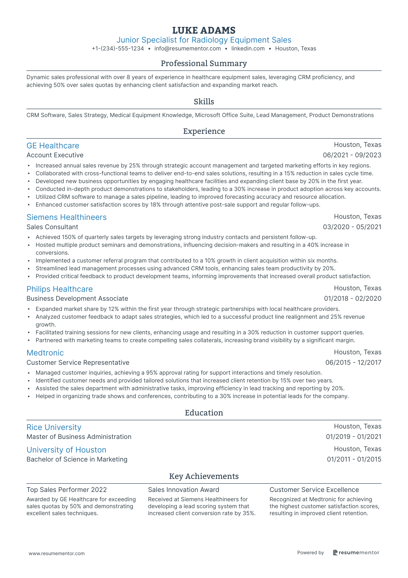 Junior Specialist for Radiology Equipment Sales