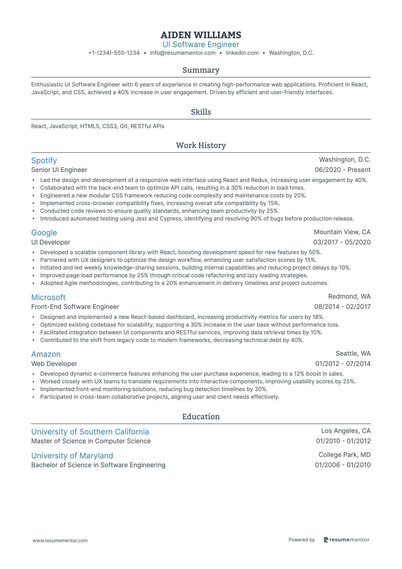 UI Software Engineer